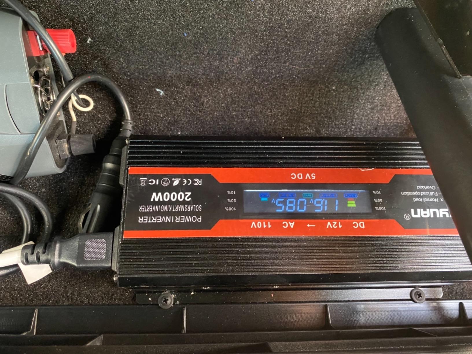 Cantonape 3000W Power Inverter 12V to 110V/120V DC to AC with LCD Display customer photo 2