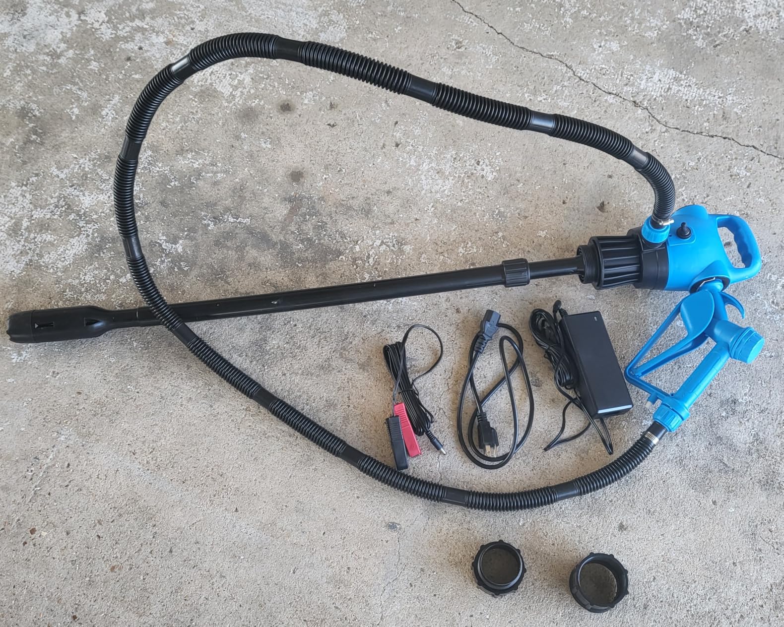 Electric Drum Barrel Pump with 120V AC/12V DC Power,55 Gallon Drum Pump with Built-in 2-Inch Bung Adapter, 5 Gallons Per Minute Flow Rate, for DEF, Diesel, Water, Antifreeze customer photo 2