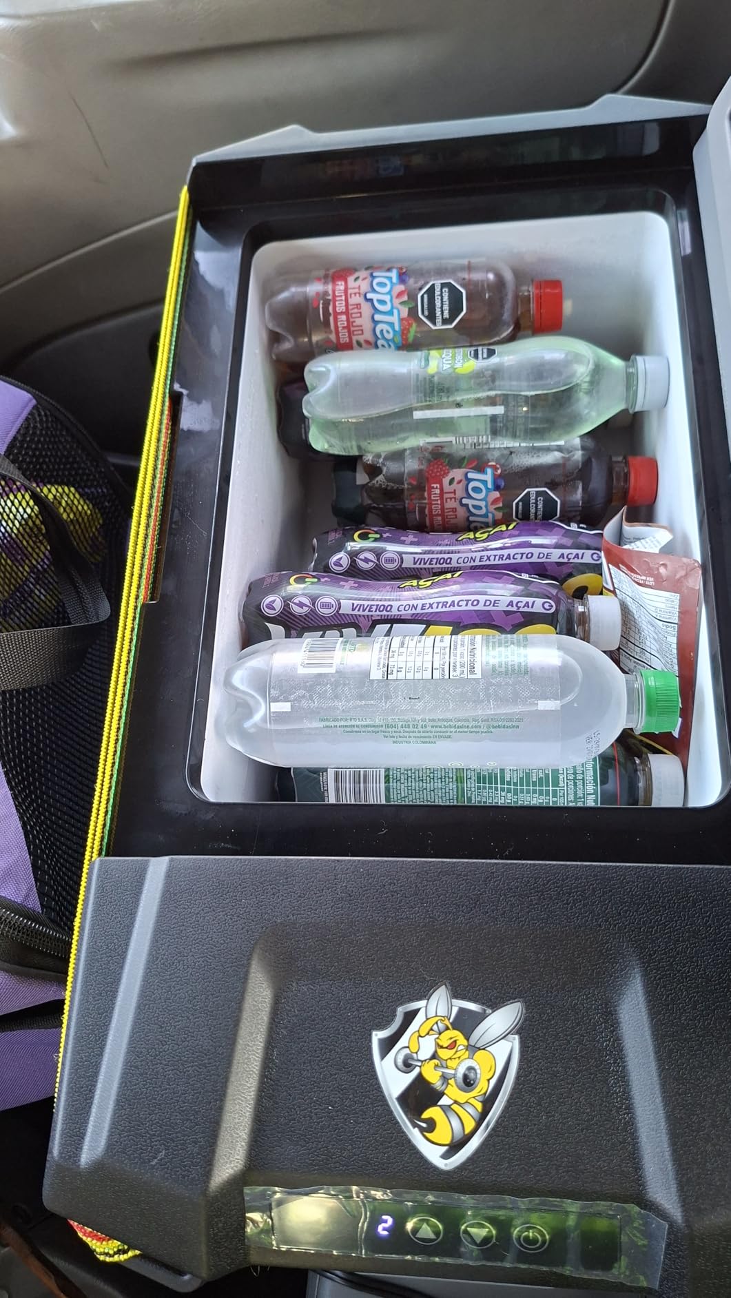 YELLOW JACKET 12 Volt Car Refrigerator, 16 Quart Electric Cooler, Portable Car Fridge for Outdoor Camping Travel, 12V/24V DC 110~240 Volt AC Refrigerator for Truck RV Home Office,-4℉-68℉ customer photo 1