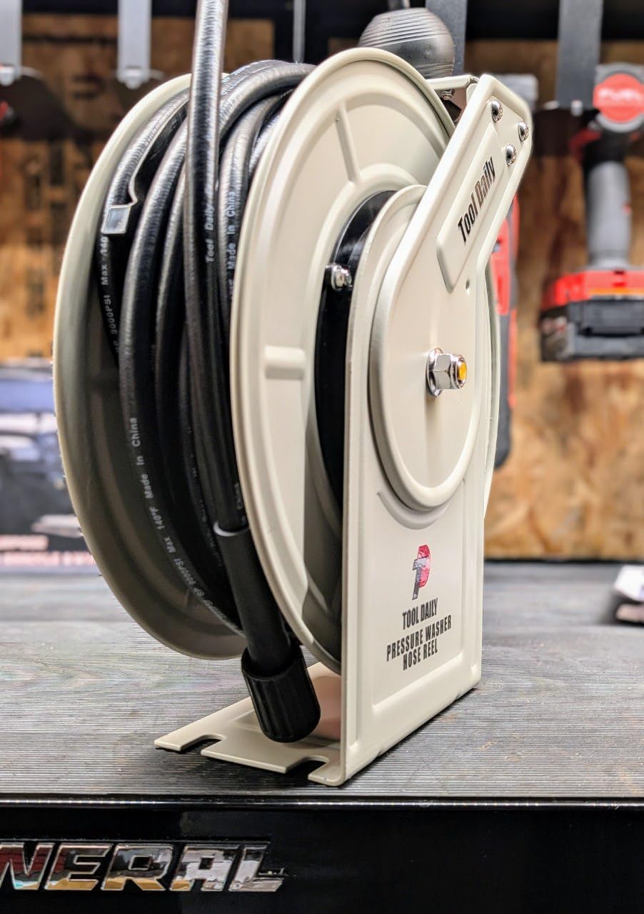 Tool Daily Retractable Pressure Washer Hose Reel 60 FT x 1/4”, 3600 PSI customer photo 1