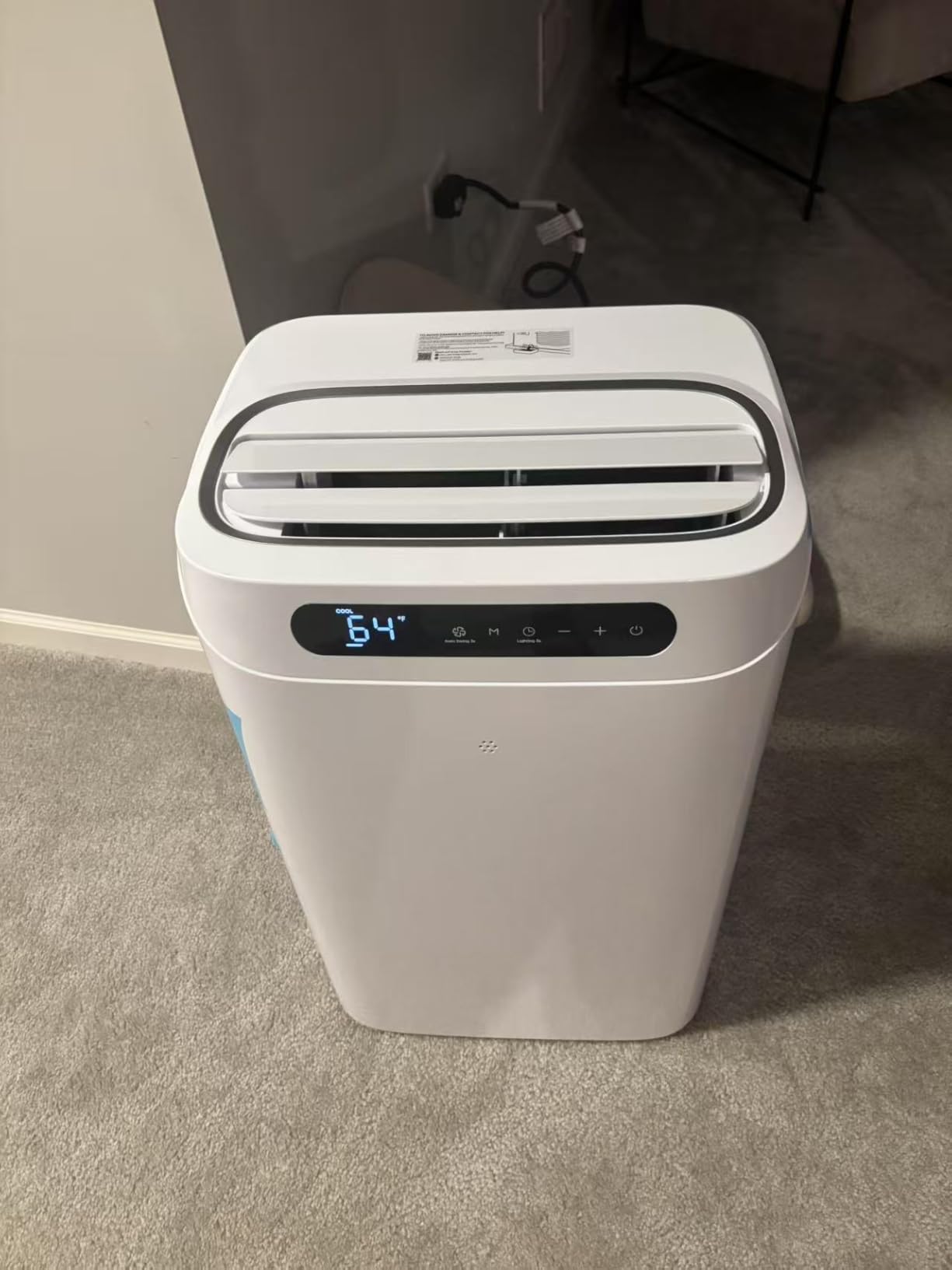 14000 BTU Portable Air Conditioners, Cools Up to 700 Sq.Ft, Portable AC Unit with Remote Control, Cooling, Fan, Dehumidification, Sleep Mode& Installation Kits for Large Rooms, White customer photo 2