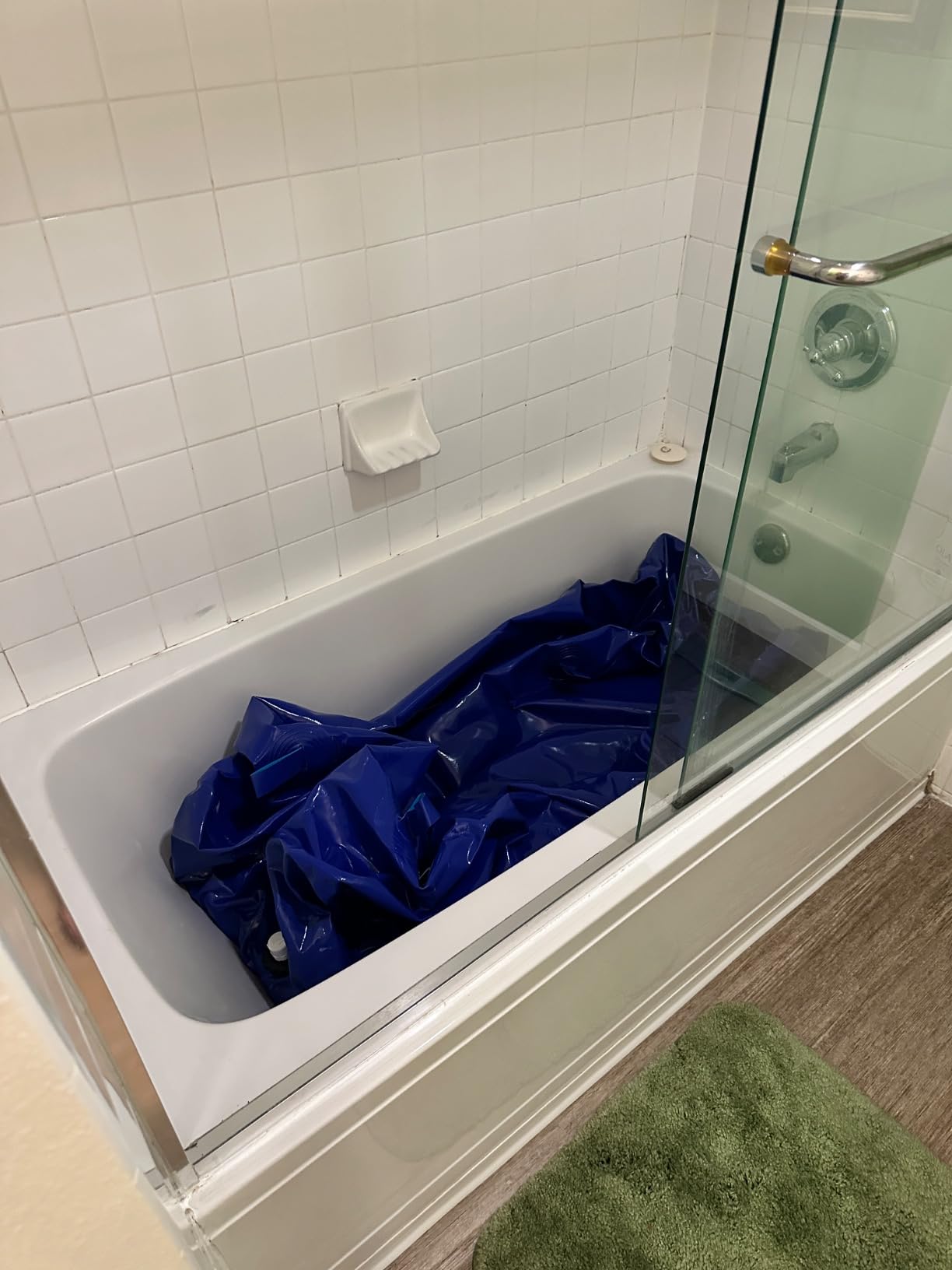 400 L/100 gal Water Bladder Storage Containers,Foldable Portable Water Tank customer photo 2
