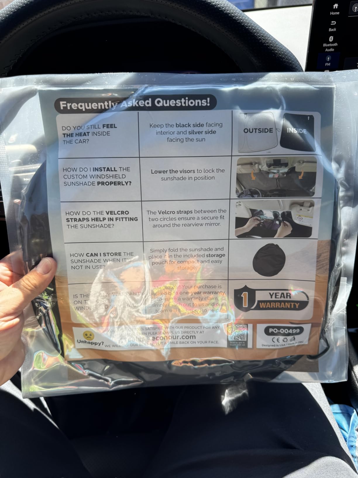 EcoNour Windshield Sunshade Compatible for Lexus RX 350 450h 2023-2025 2026 customer photo 1