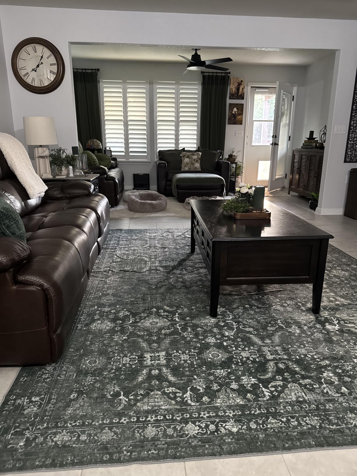 Rugxara Area Rugs 5x7 Washable Rug for Living Room Bedroom Dorm, Taupe/Grey customer photo 2