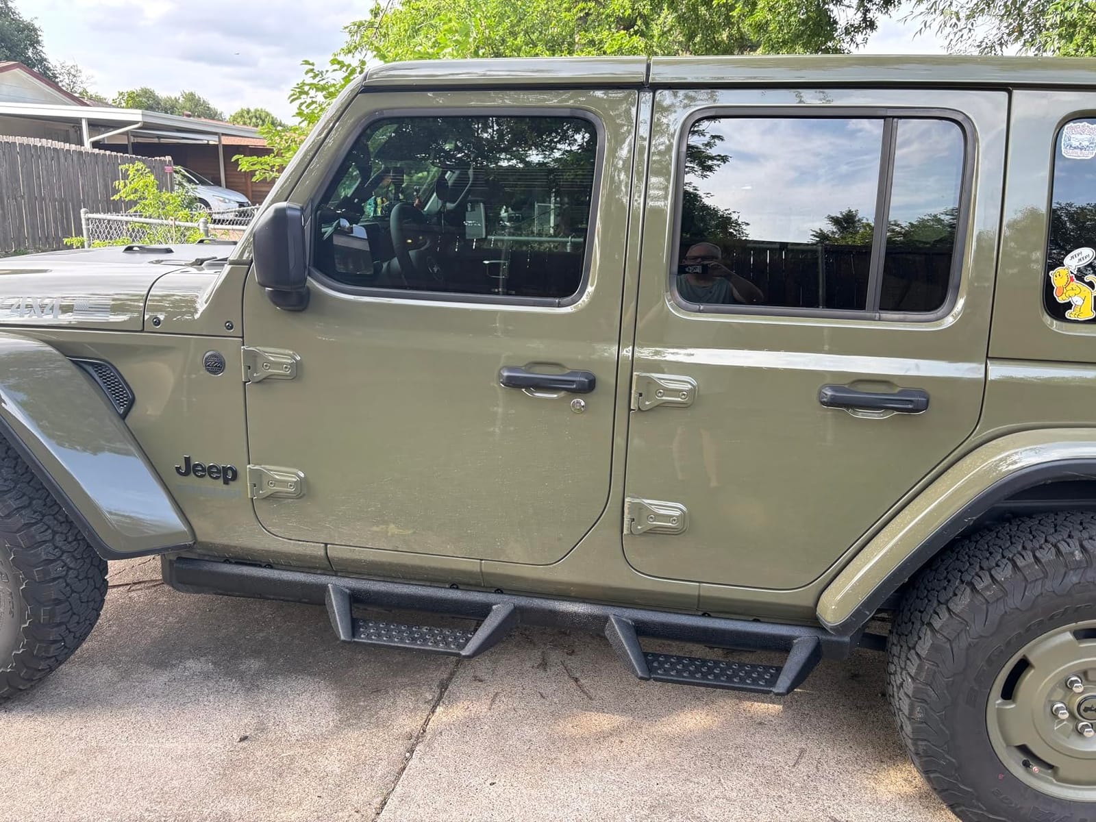 BINARY STAR Curve Running Boards for 2018-2026 Jeep Wrangler JL 4 Doors customer photo 1