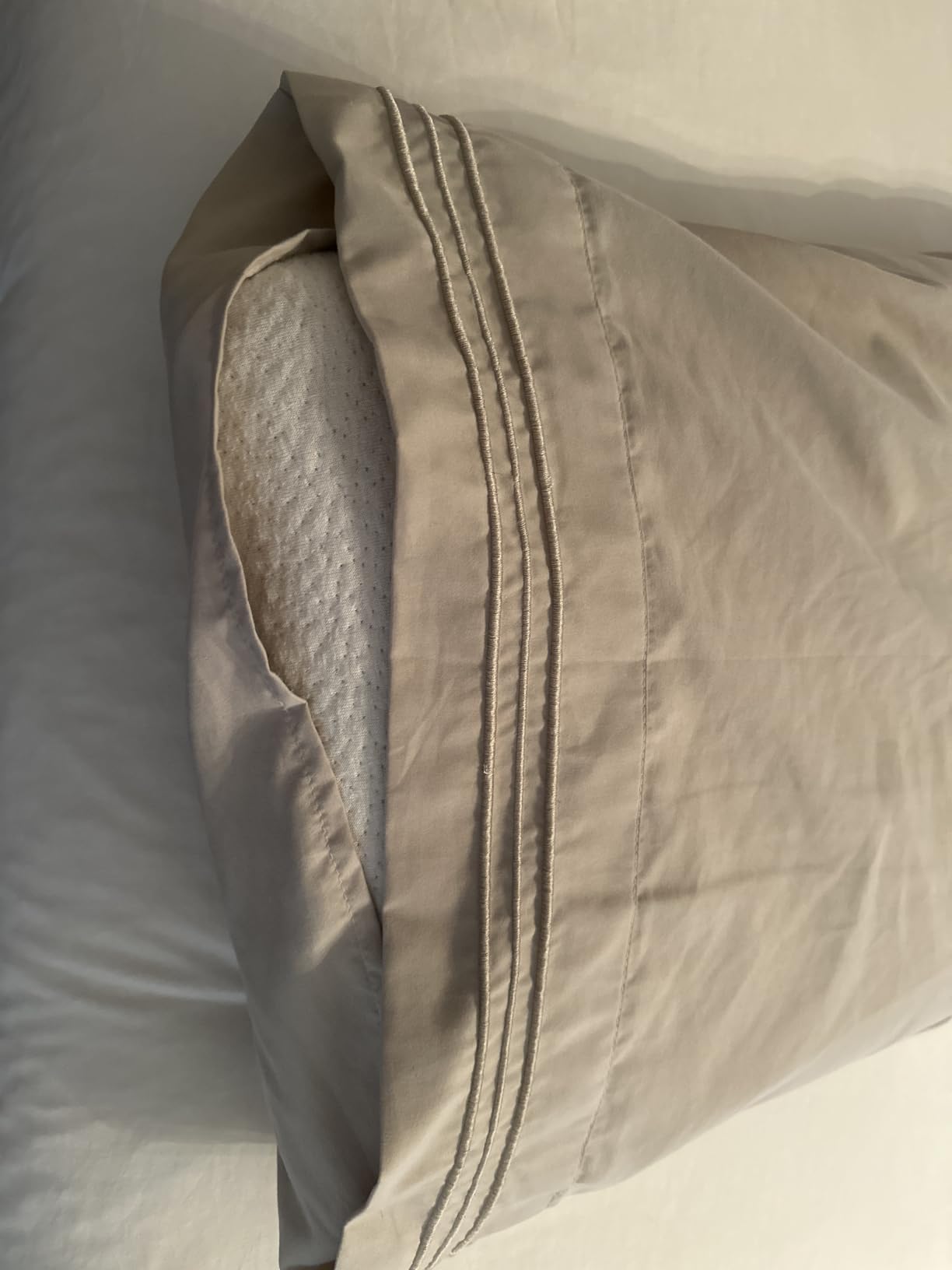 Standard Pillow Cases Set of 2 - Ultra Soft Pillowcase Covers - French Grey customer photo 1