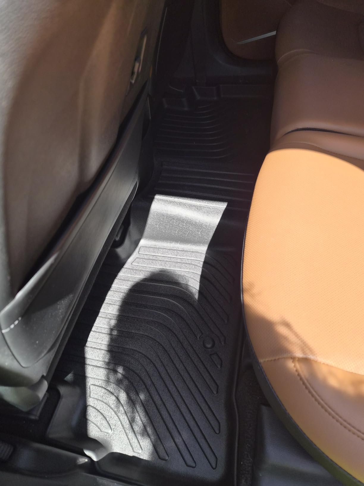 GINOWY- Floor Mats & Cargo Liner for Jeep Wagoneer 2022-2025 2026 8 Passenger (Not for L/ 7-Seat),TPE All Weather Car Mats, Custom Fit Trunk Mat Waterproof Floor Liners Accessories Black customer photo 2