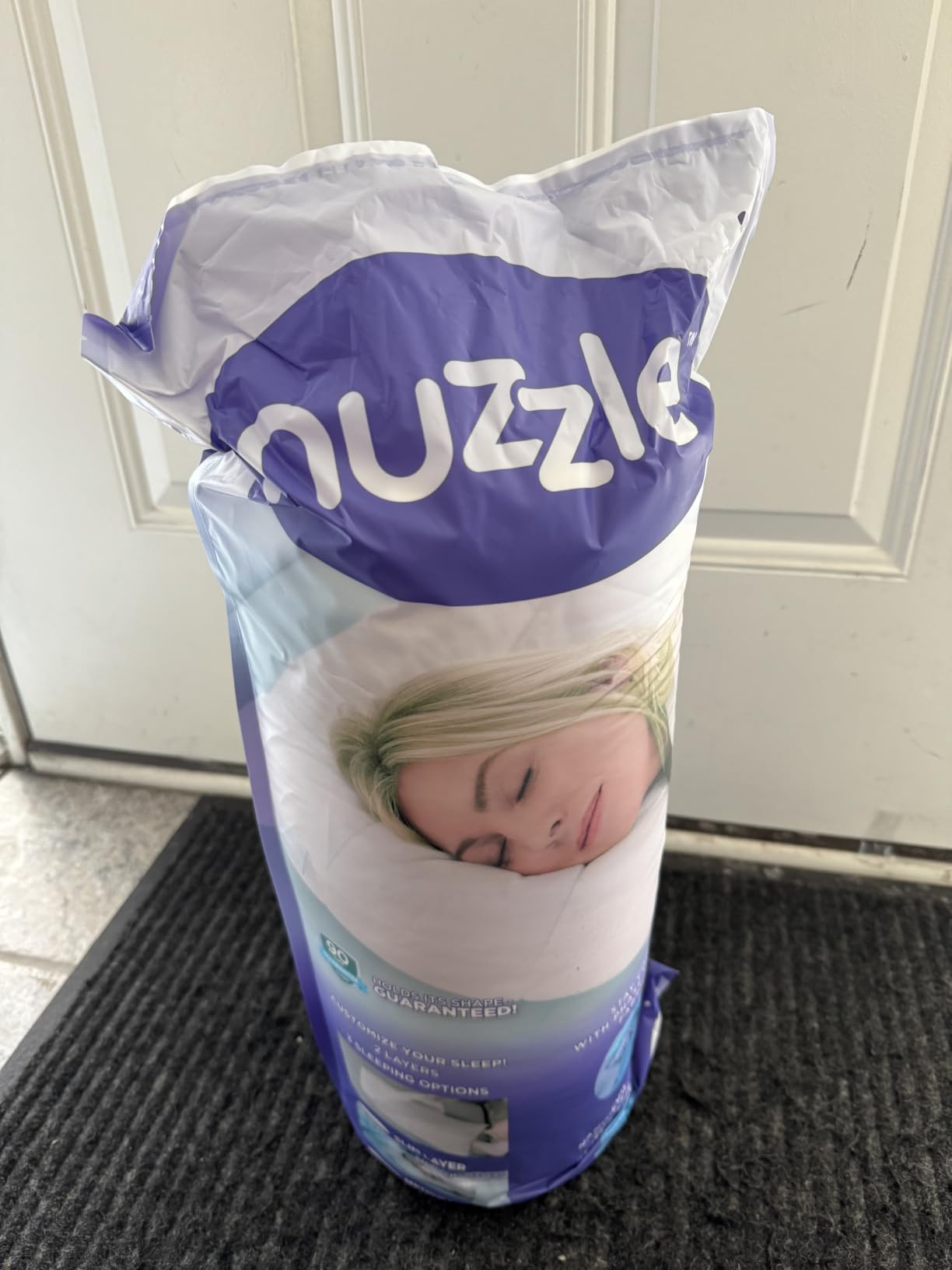 Nuzzle Pillow Standard Adjustable Neck Pillow,Soft Luxury Hotel Feel customer photo 2