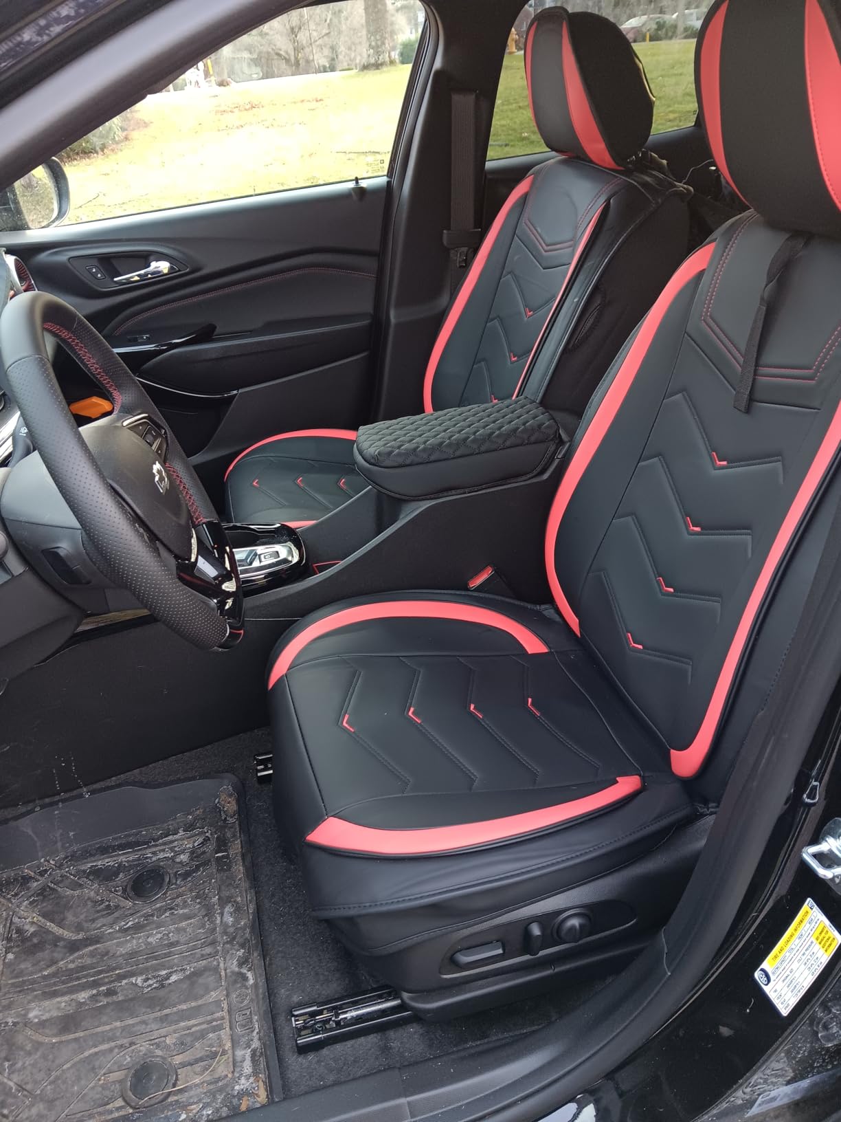Shademax Custom for 2024 2025 2026 Chevy Trax Center Console Cover Armrest Cover for Chevrolet Trax LS/1RS/LT/2RS/ACTIV, Arm Rest Cushion Pad Leather Middle Console Lid Protector Trax Accessories customer photo 2