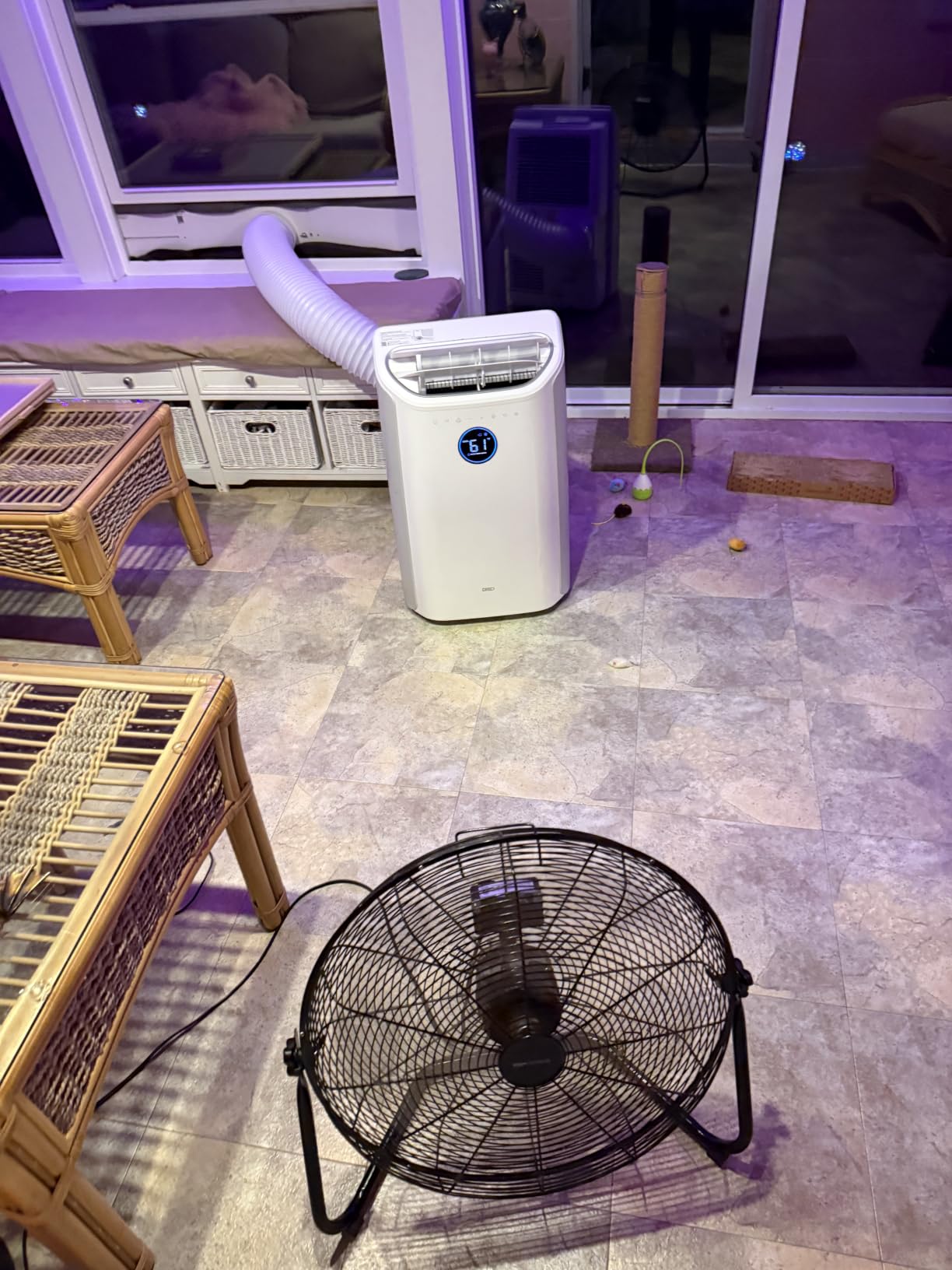 DREO Portable Air Conditioner 318S, 8000 BTU ASHRAE (5000 BTU DOE) Smart AC Unit for Bedroom with Drainage-free Cooling, Fan&Dehumidifier 3 in 1, APP/Voice/Remote, Quiet Standing AC for Room Indoors customer photo 2