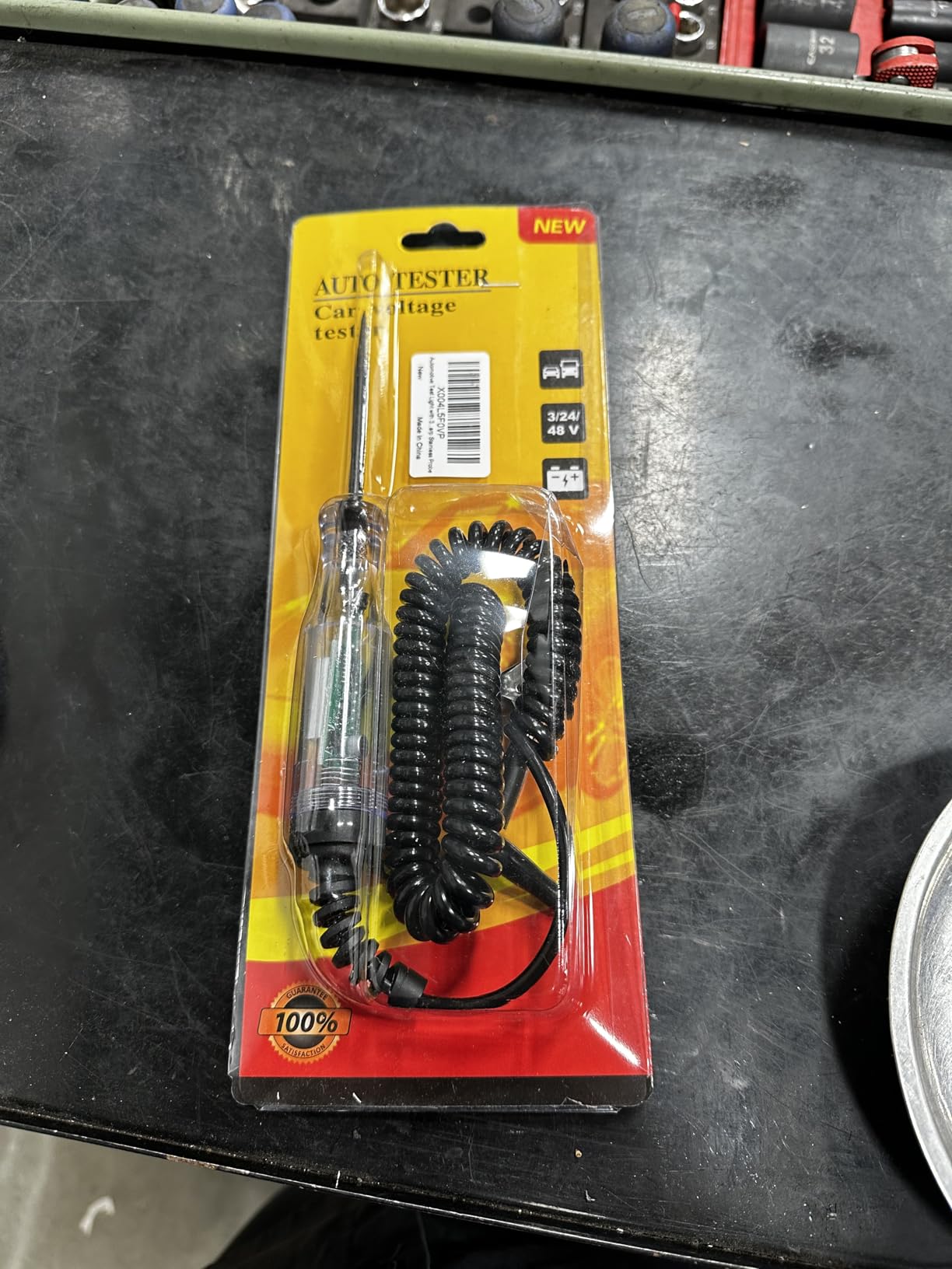 Heavy Duty Automotive Test Light Circuit Tester, 3-48V Digital Voltage Tester with Voltmeter & Dual Polarity Indicator, Electrical Test Pen with Stainless Probe for Car, Truck, RV, Boat Fuse Testing customer photo 2