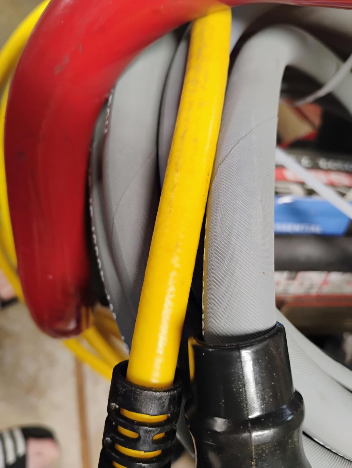 Hourleey Pressure Washer Hose 50FT, Kink Resistant High Tensile Wire Power Washer Hose, Rubber Wire Braided with 3/8