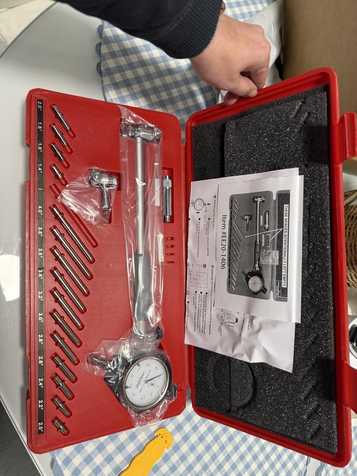 Accusize Dial Bore Gauge Set, 1.4-6 in Range, 0.0001 in Grad. customer photo 1