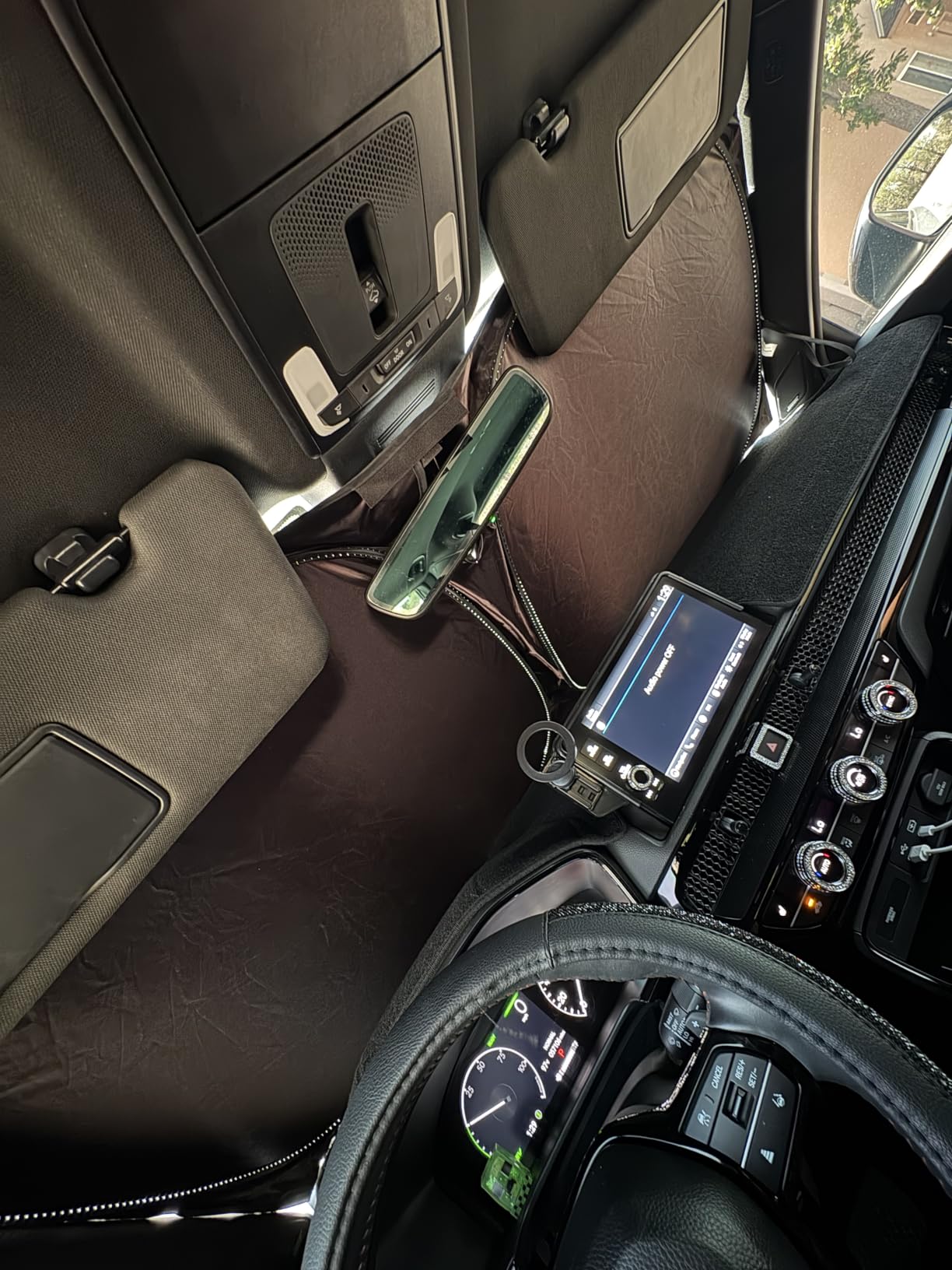 Magnelex Windshield Sun Shade for Nissan Rogue 2021 2022 2023 2024 2025 2026, Foldable Car Window Sunshade, Heat & UV Visor Cover, Reflective Front Shades Accessories customer photo 1