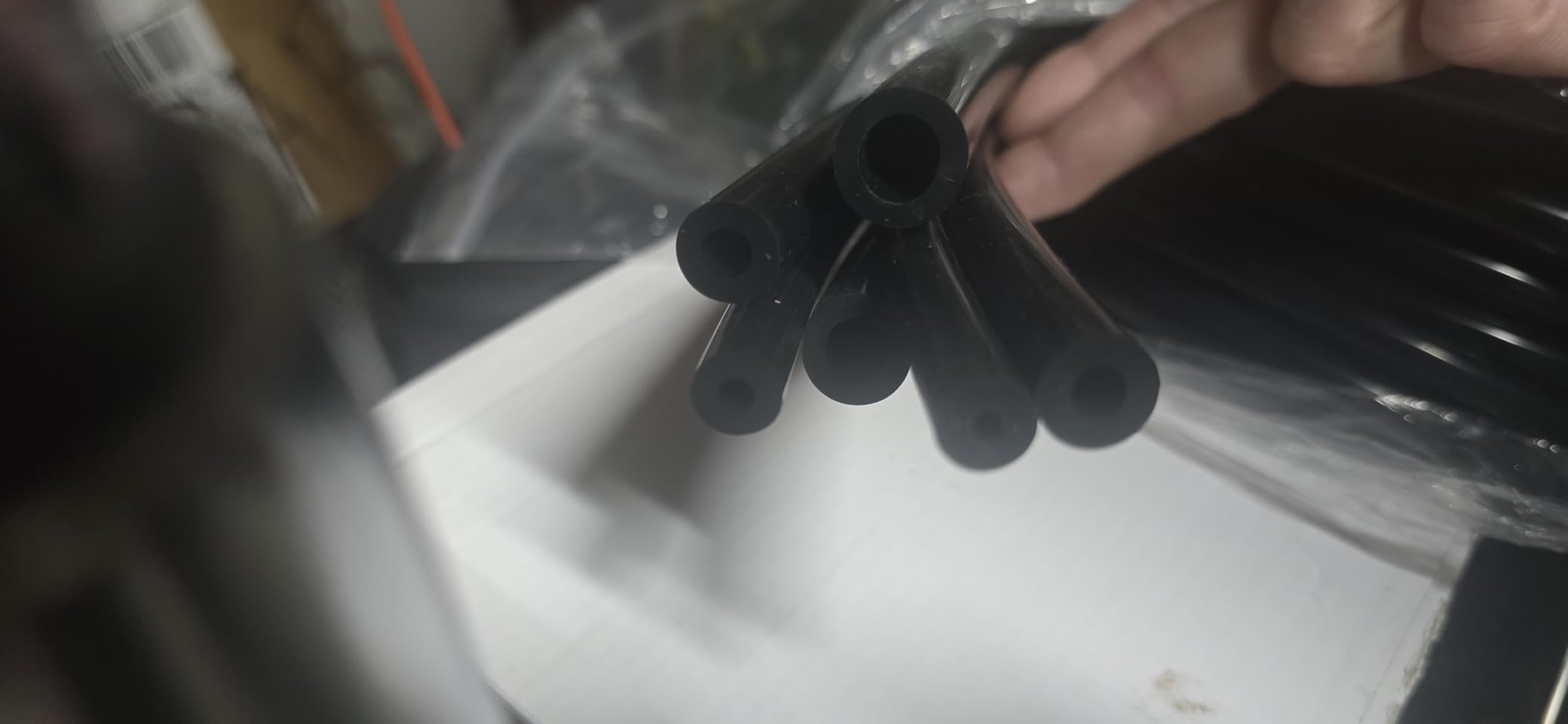 6PCS 5Ft Silicone Vacuum Hose Kit with 64PCS Connectors,100PSI Vacuum Hose Automotive Parts Include 1/8