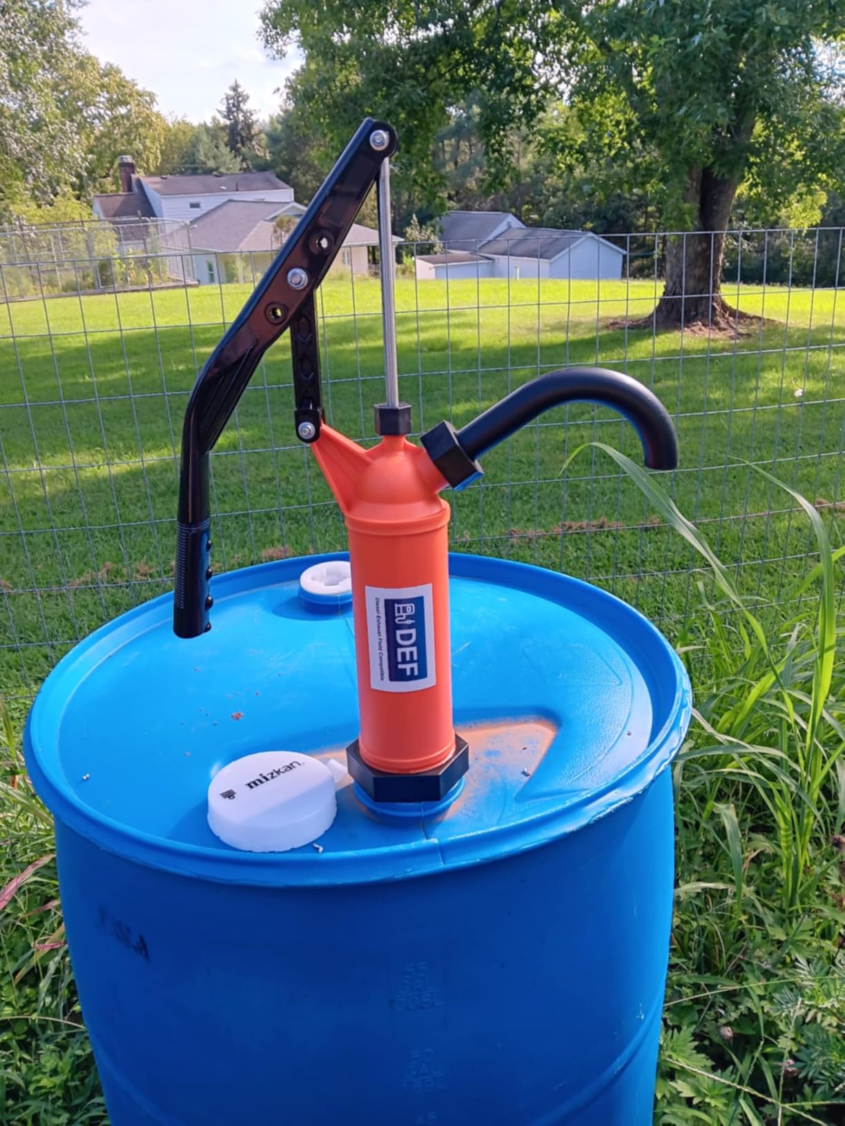 55 Gallon Drum Pump for DEF, DEF Pump for 55gal Barrel, 9-14 oz per Stroke customer photo 2