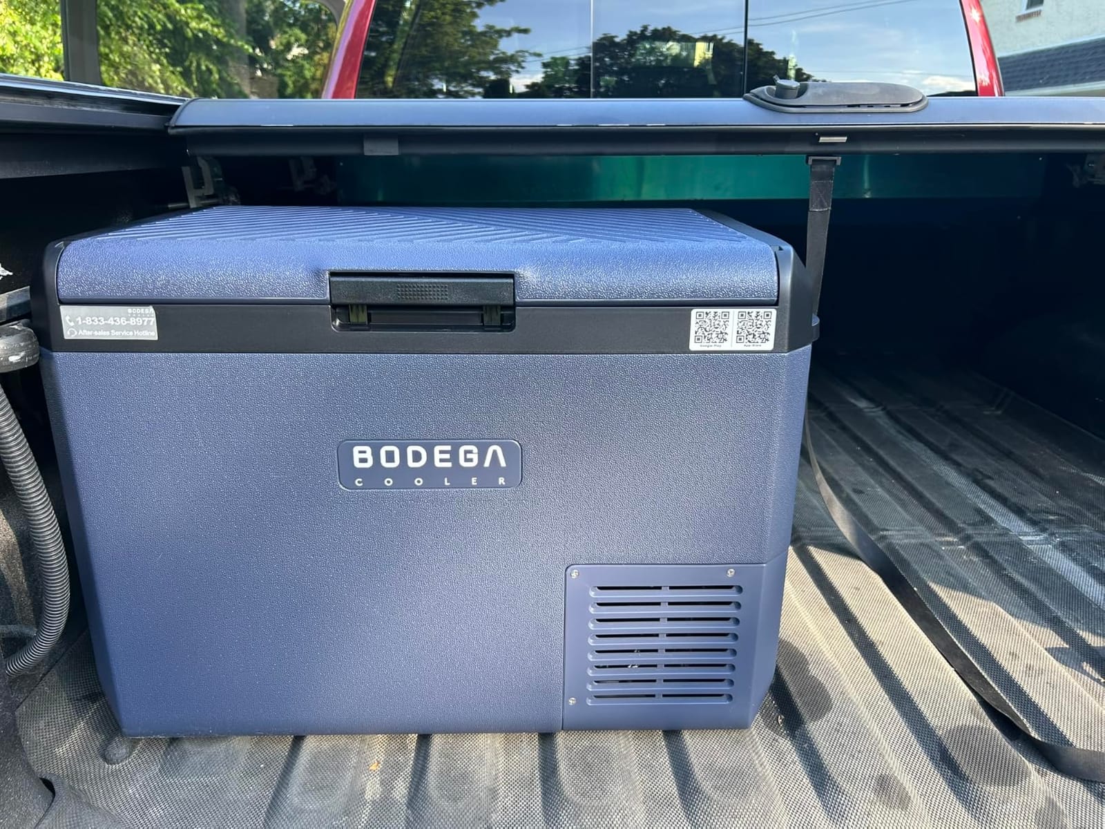 BODEGACOOLER 12 Volt Car Refrigerator, 42QT(40L) IPX4 Waterproof Electric Cooler, 31dB Ultra-Quiet Car Fridge APP Control with 12/24V DC 110-240V AC, -4℉~68℉, Portable for Truck RV Camping, Travel customer photo 1