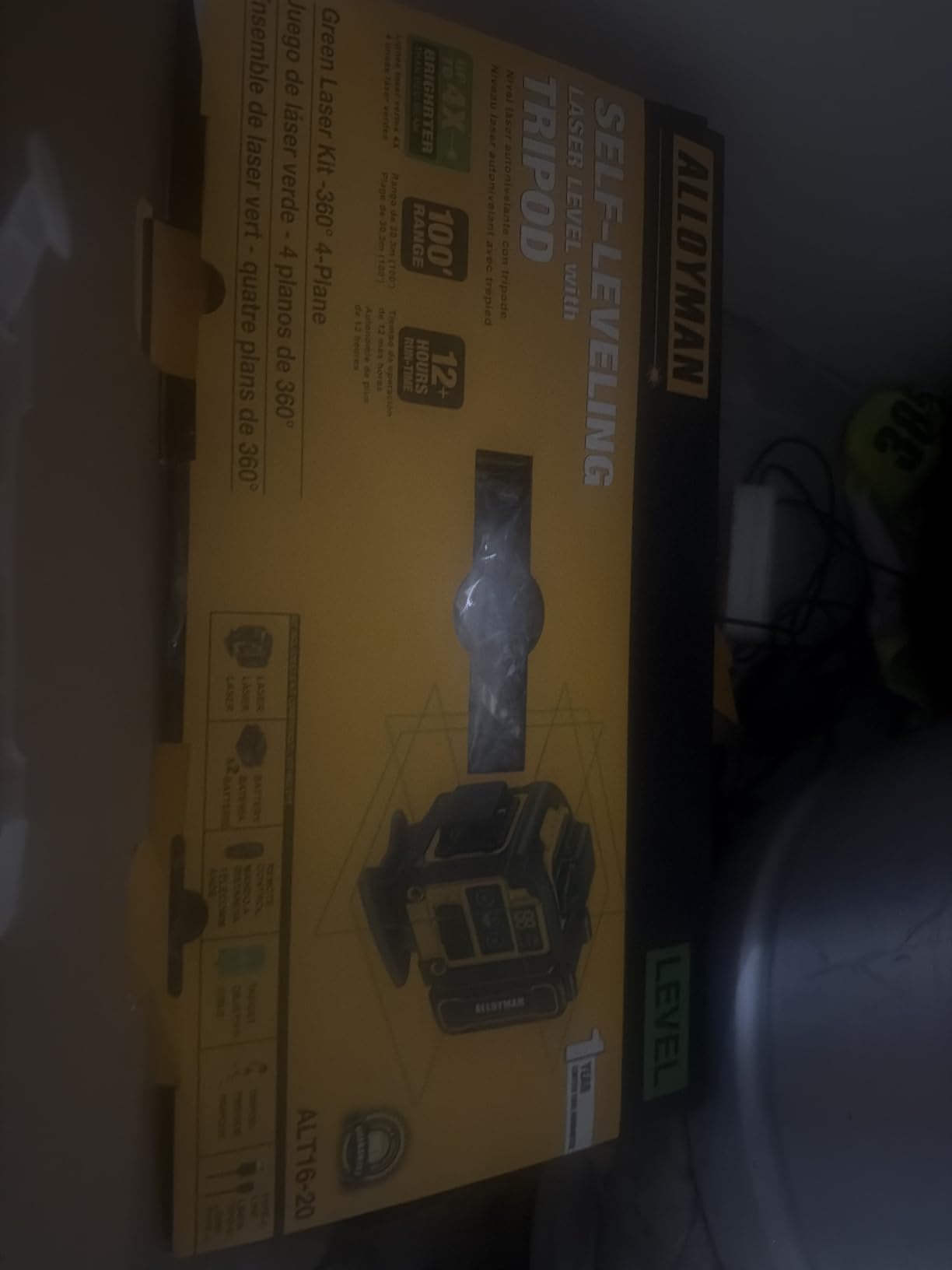 Alloyman Laser Level with Tripod, Laser Level 4× 360° Self Leveling customer photo 2