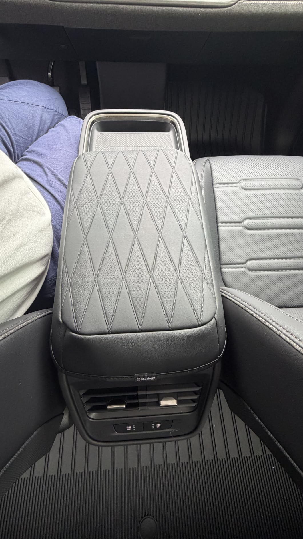 Muslogy Armrest Cover for Nissan Pathfinder 2022-2025 2026, Regular Thick customer photo 1