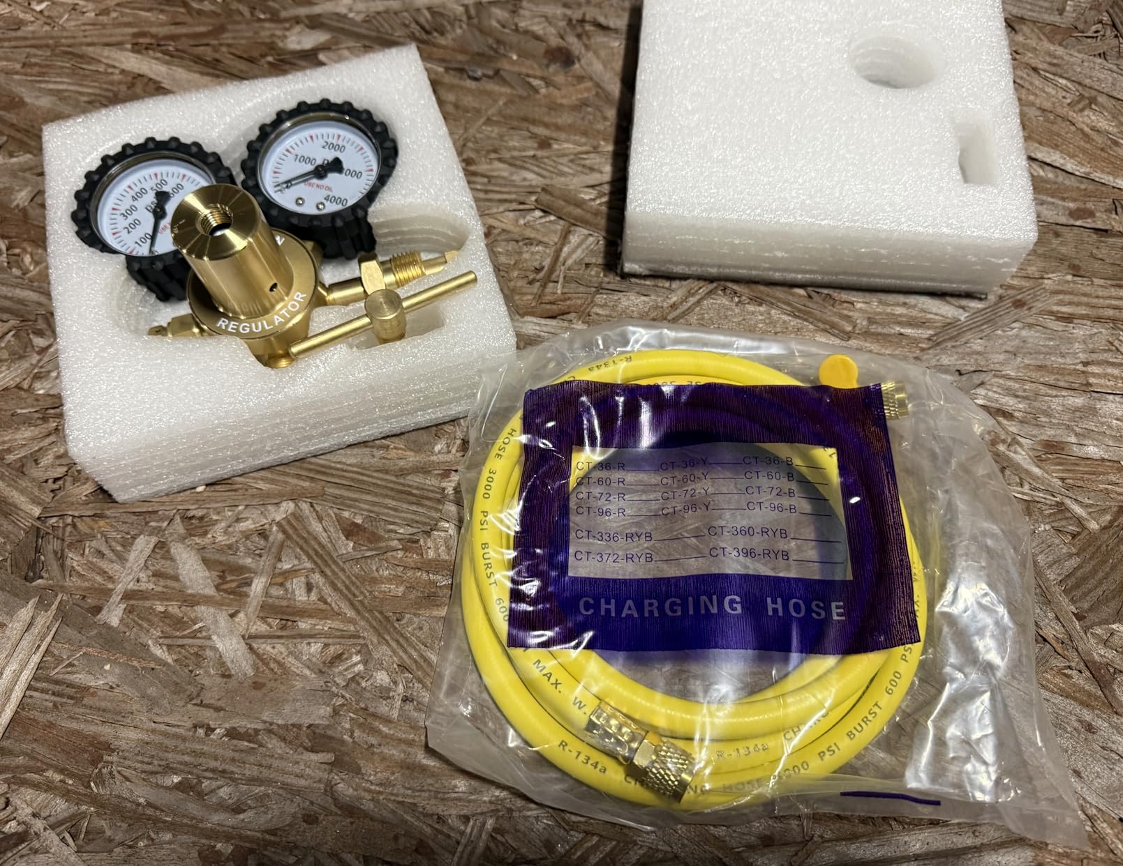 Siasky Nitrogen Regulator with 1/4-Inch Male Flare Outlet, 0-800 PSI Delivery Pressure, 5FT Hose - Brass CGA580 Inlet, HVAC Nitrogen Tank Regulator Kit for AC Pressure Testing customer photo 2