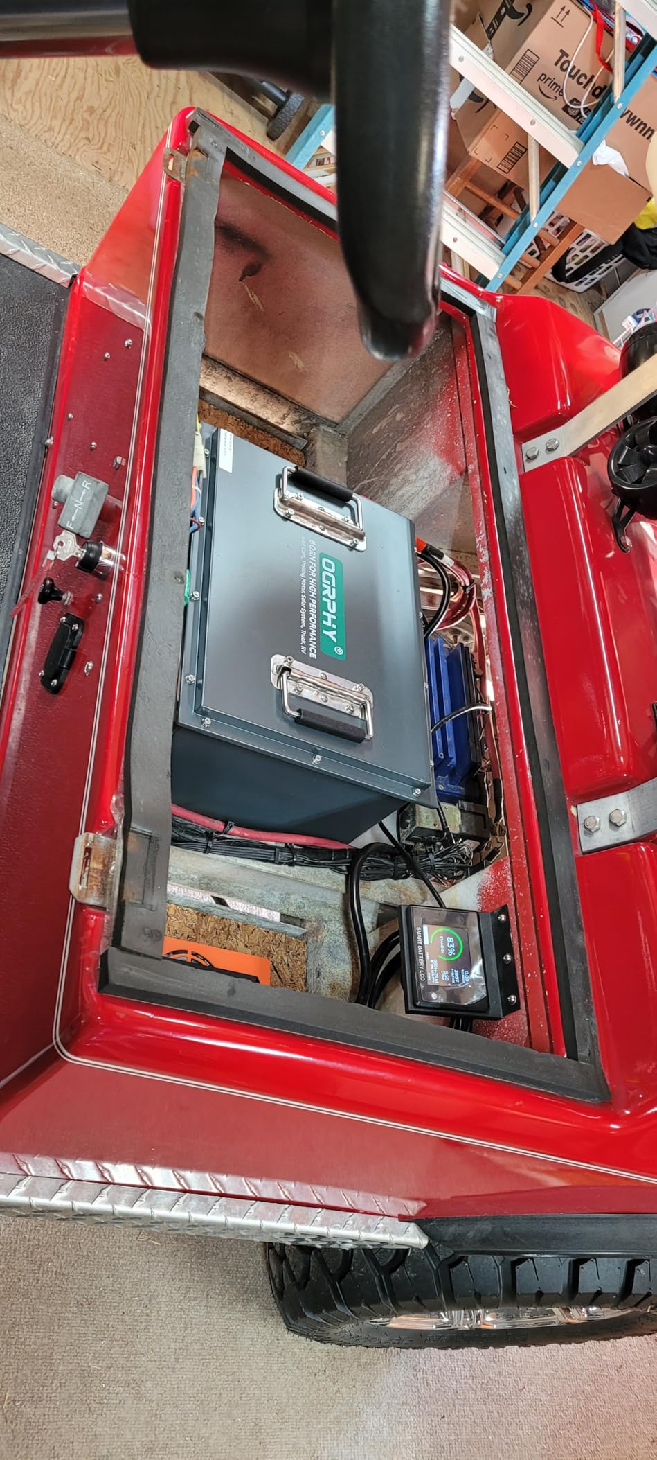 OGRPHY 36V Lithium Golf Cart Battery, 200A BMS(1000A Peak Current), with Touch Monitor & Mobile APP, 4000+ Cycles 36V Lithium Battery with 25A Charger, Perfect for Golf Carts, Trolling Motor(105AH) customer photo 1