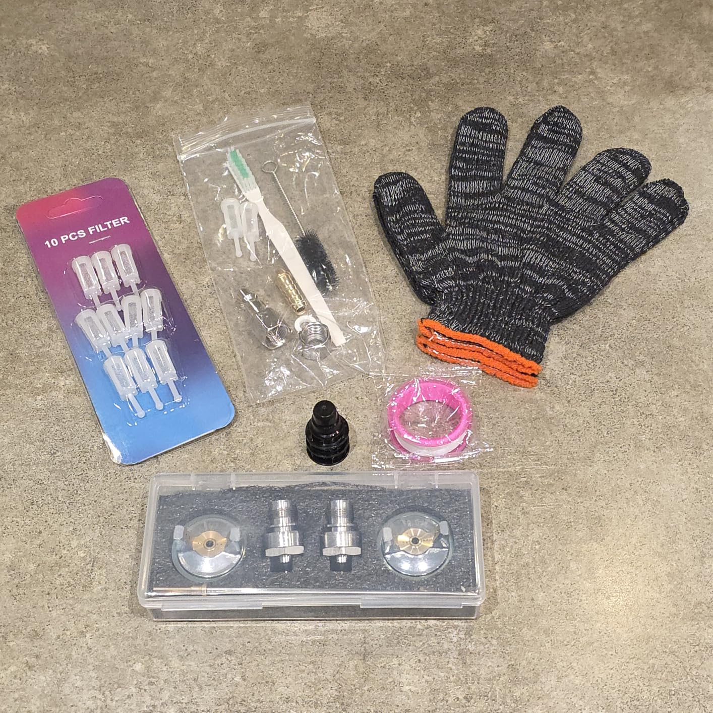 A610 LVLP Air Paint Spray Gun Kits with 650ml Mixing Cup & 10x Disposable Cups, 1.3/1.5/1.7mm Nozzles LVLP Automotive Paint Gun Sprayer, Paint Gun for House Painting, Furniture, Fence, Car customer photo 2