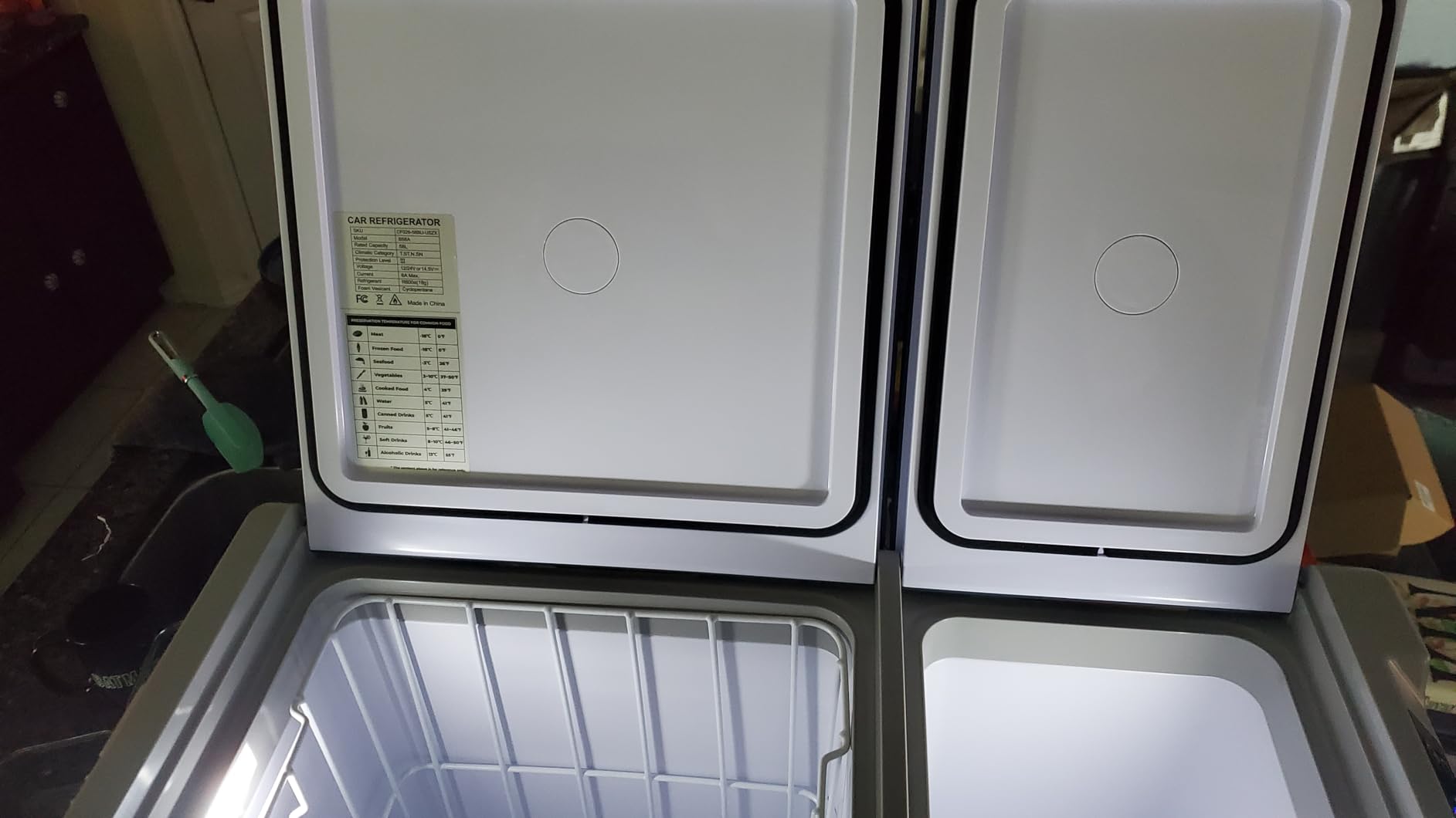 Feelfunn 12 Volt Refrigerator Car Fridge 40QT Dual Zone Electric Cooler customer photo 2