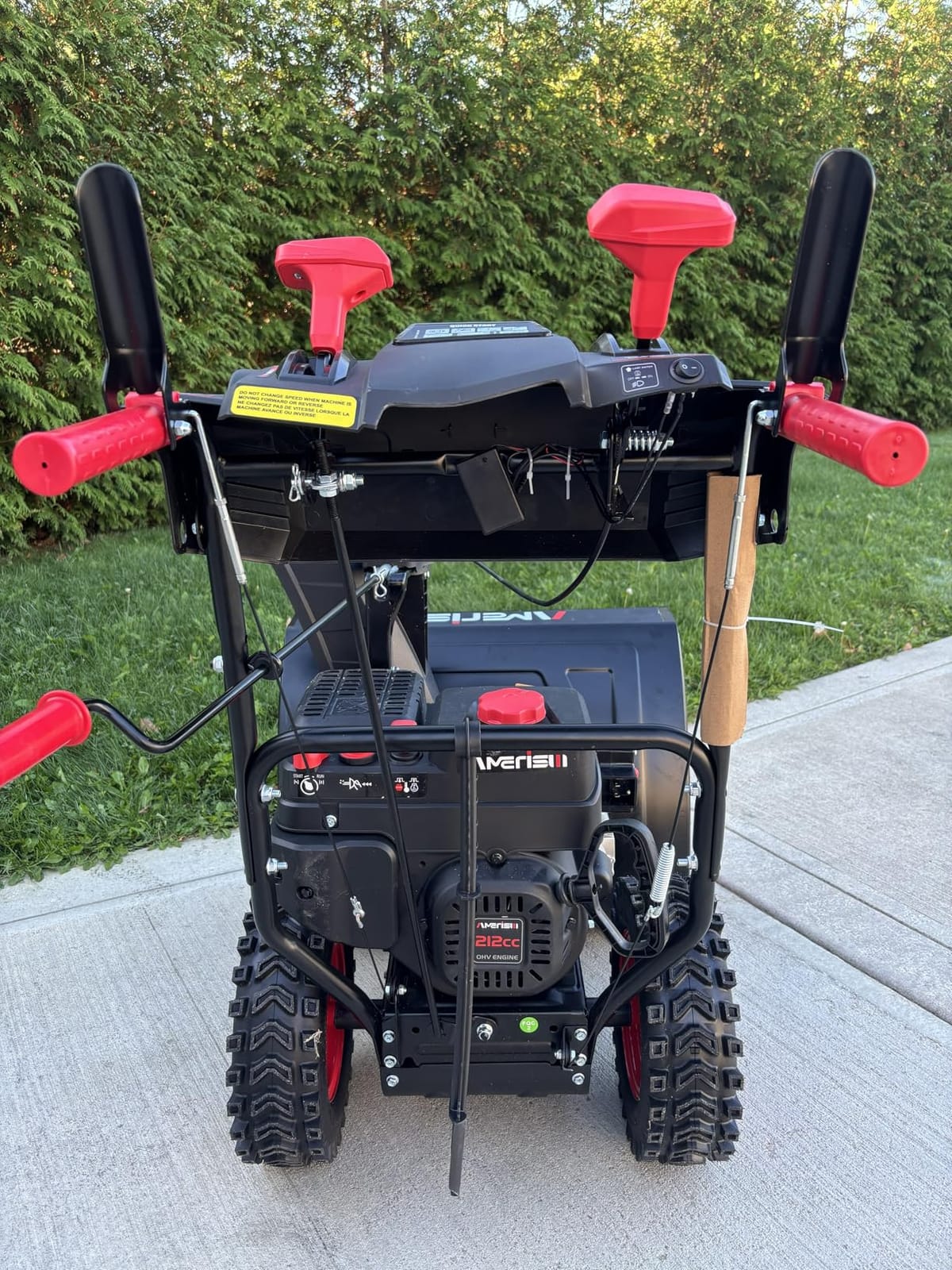 AMERISUN 21-Inch Electric Snow Thrower, 15-Amp Corded Snow Blower with LED Light, 180° Adjustable Chute & 30-Ft Snow Discharge for Residential Driveways, Walkways & Patios customer photo 2