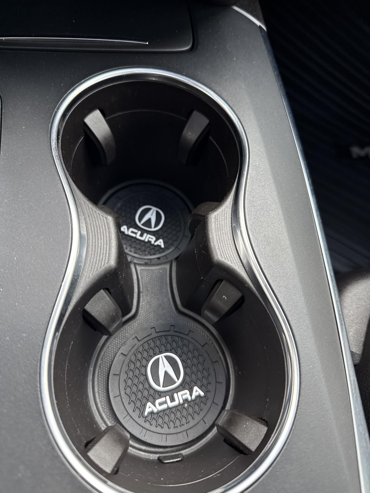 Car Cup Holder Coaster for Audi A4 A5 A6 A7 A8 Q3 Q4 Q5 Q6 Q7 Q8 Silicone Cupholder Coaster Interior Accessories 2.75in 2Pieces Black customer photo 1