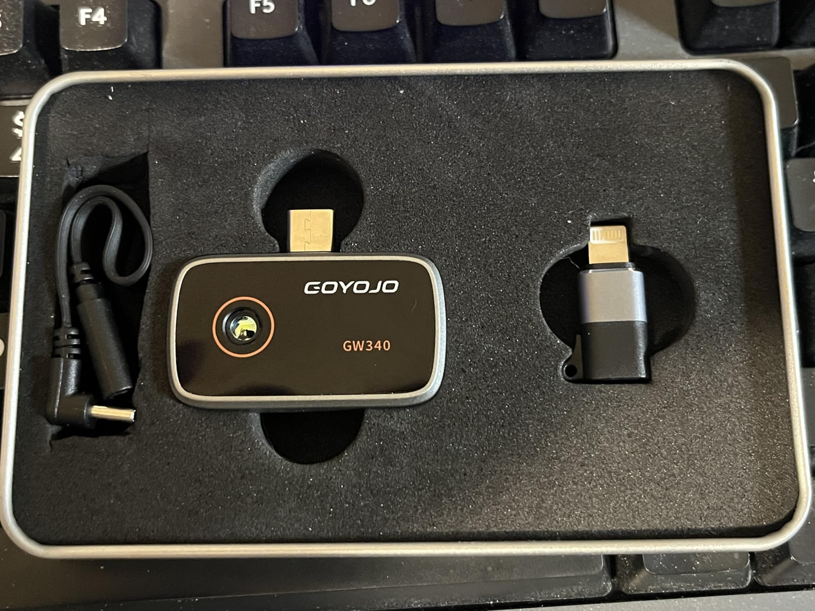 GW340 Thermal Camera for iPhone/Android/Tablet, 512x384 Super IR Resolution, Thermal Imager iOS 17/16/15 Series & iPads USB-C Port, 256x192 IR Resolution Home Inspection, HVAC, Automotive -4°F~752°F customer photo 2