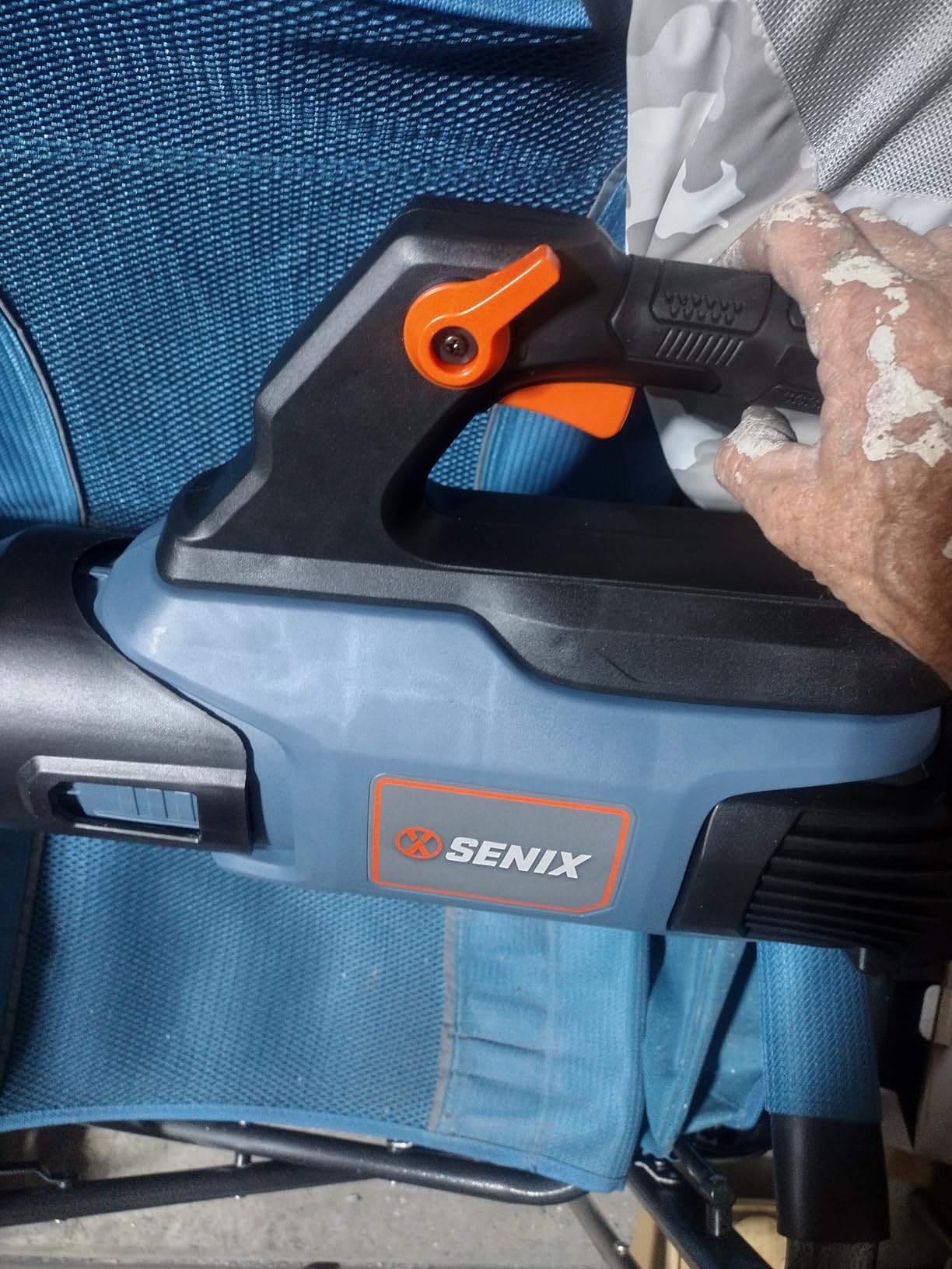 SENIX 60V Backpack Leaf Blower, 950CFM/140MPH,2 X 6.0Ah Batteries customer photo 1