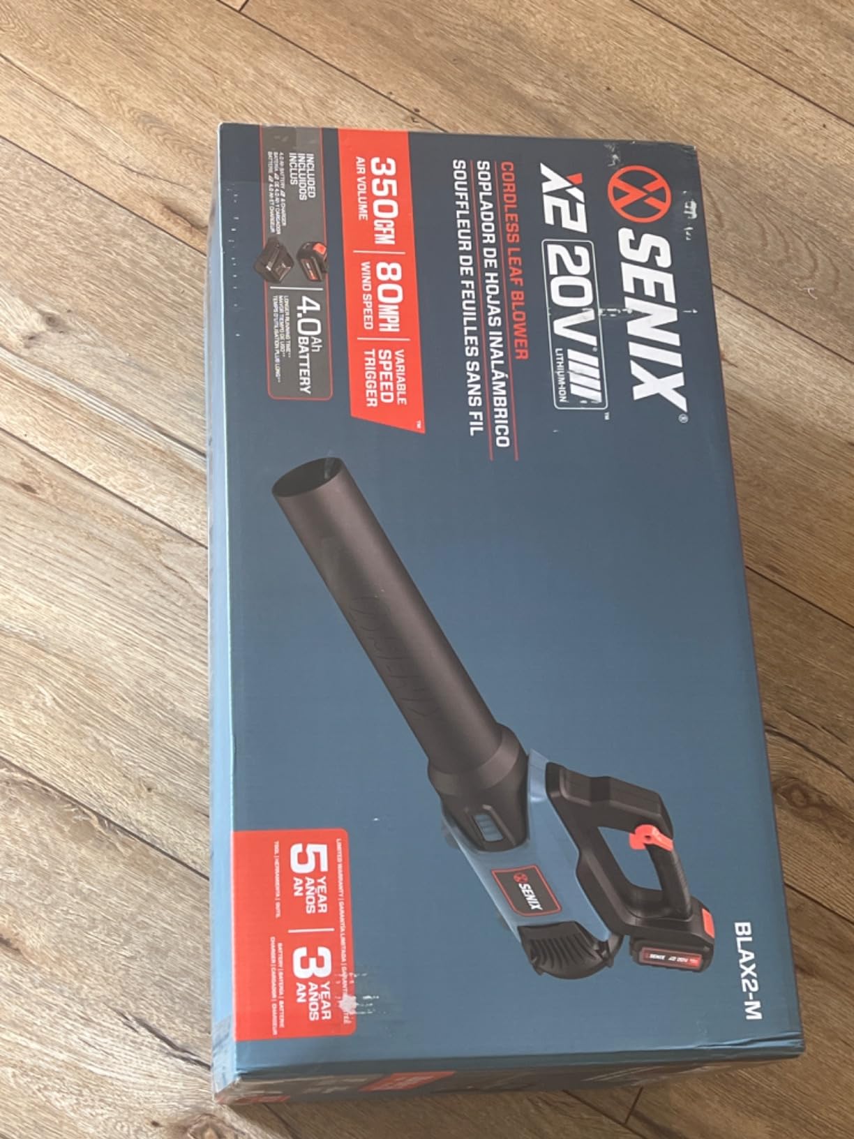 SENIX 60V Backpack Leaf Blower, 950CFM/140MPH,2 X 6.0Ah Batteries customer photo 2