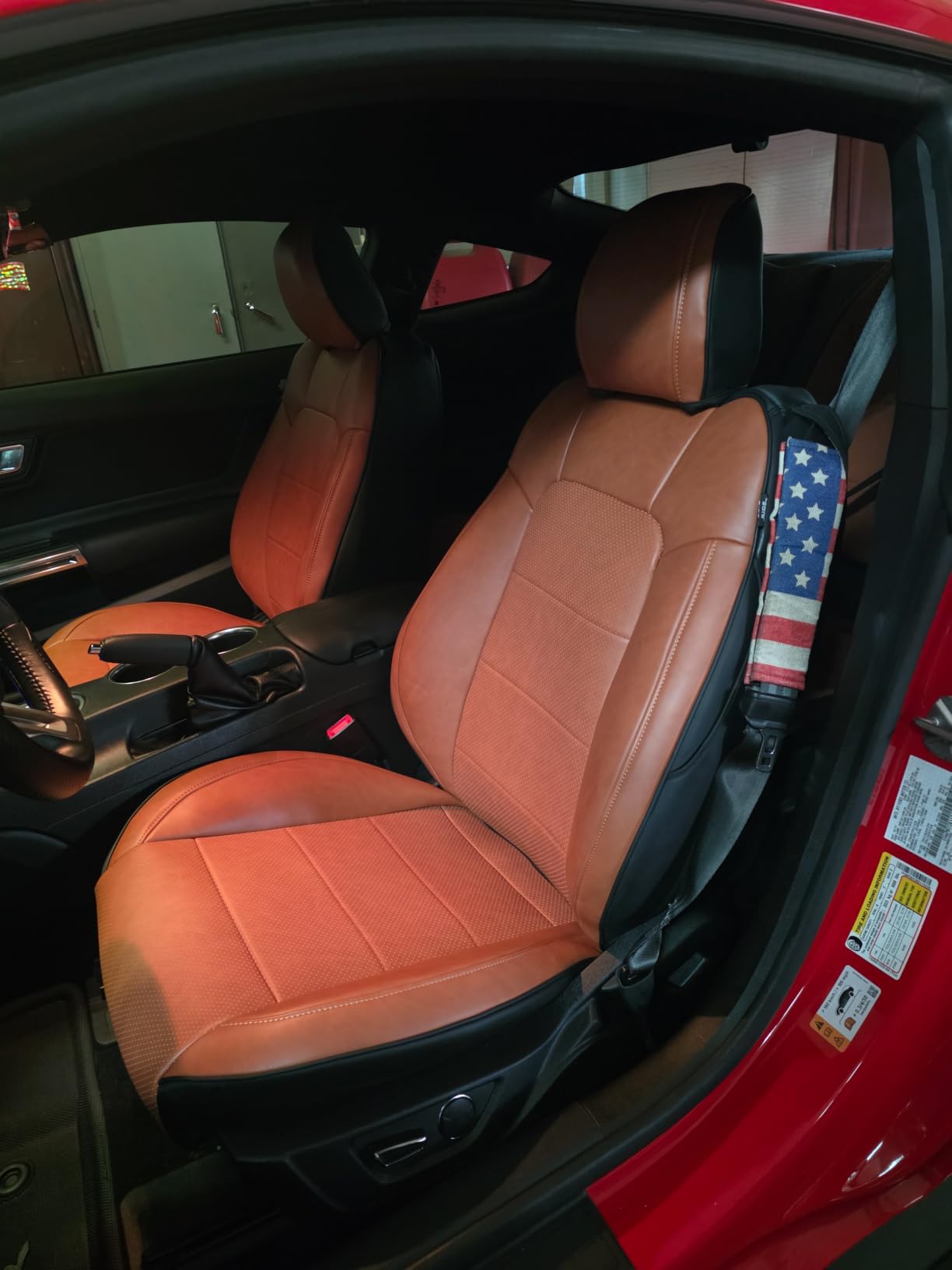 for Ford Mustang Convertible Car Seat Cover 2015-2026 Custom Fit customer photo 2