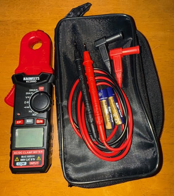 KAIWEETS Digital Clamp Meter, Portable Size, 2000 Counts, Measures High AC Current 400A, 600V AC/DC Voltage, Resistance, Continuity, Diode, Auto Ranging Multimter, Voltage Tester, KC400 customer photo 1