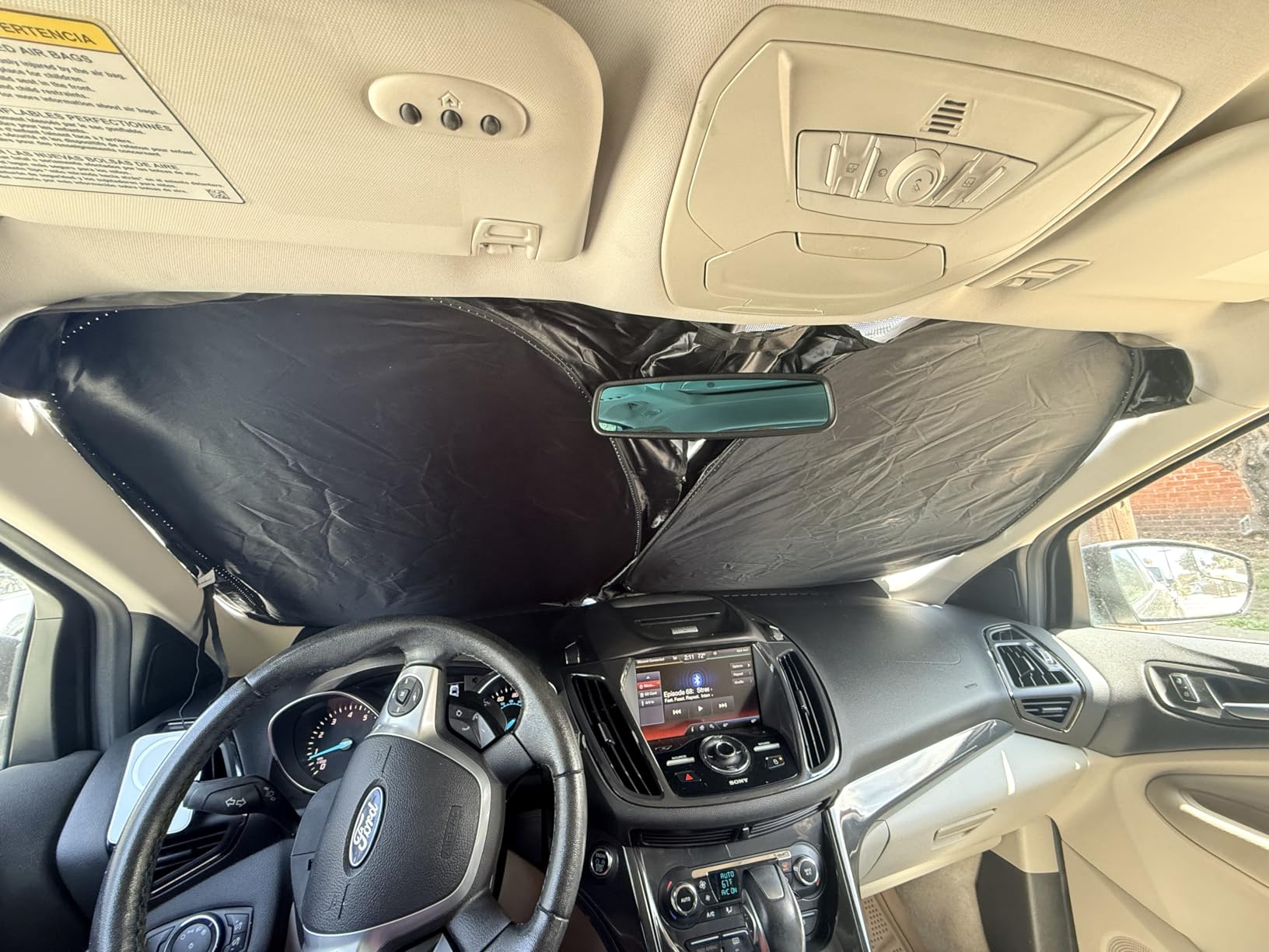 EcoNour Windshield Sunshade Compatible for Hyundai Palisade 2020-2025 2026 customer photo 1