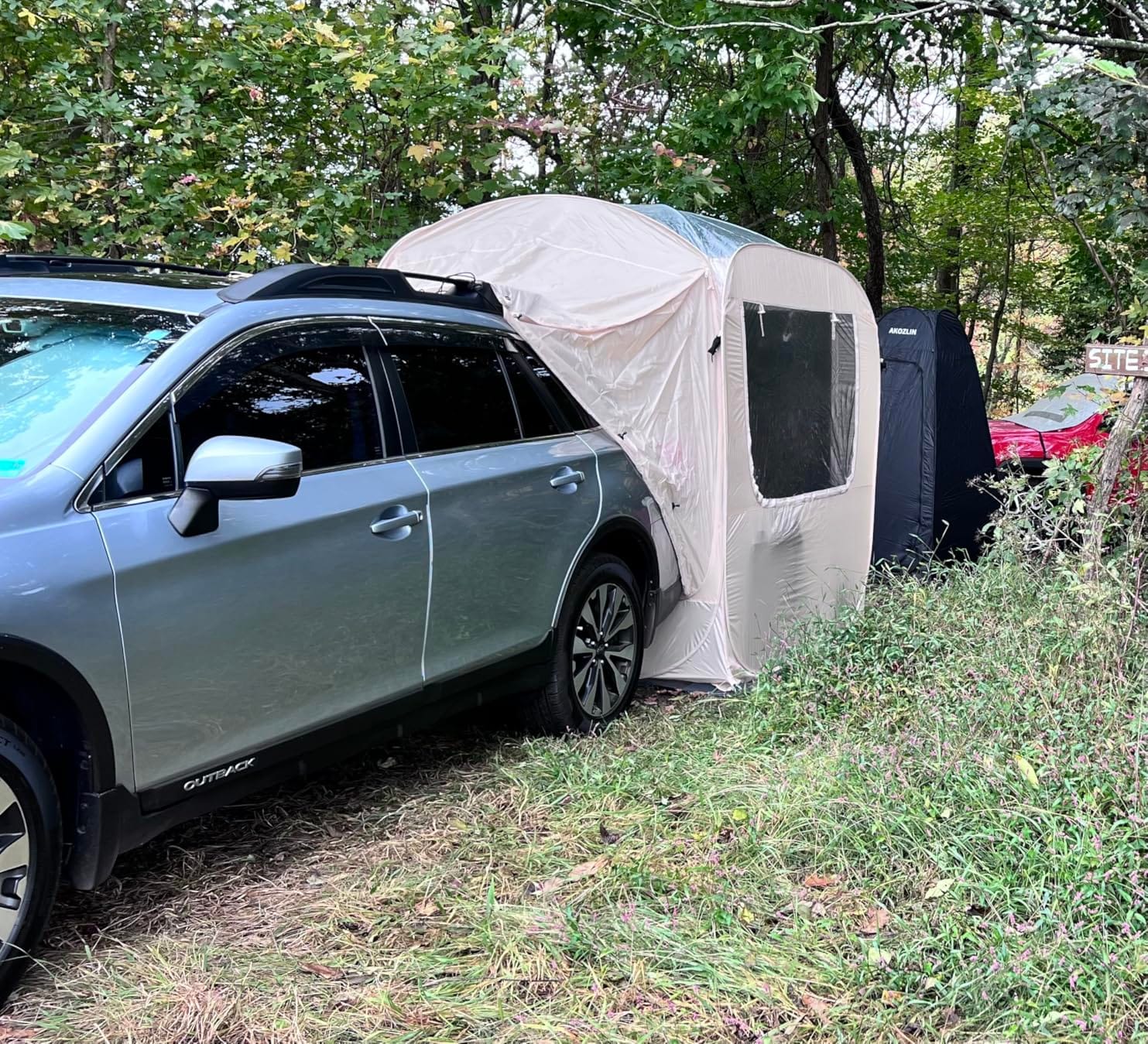 Alvantor® Tailgate SUV Tent for Cars – 6x6x6.6ft Waterproof & UV-Resistant Car Camping Tents with Full Mesh & PVC, Fits SUV, MPV – Portable Instant Setup Tent for 2-3 People customer photo 2