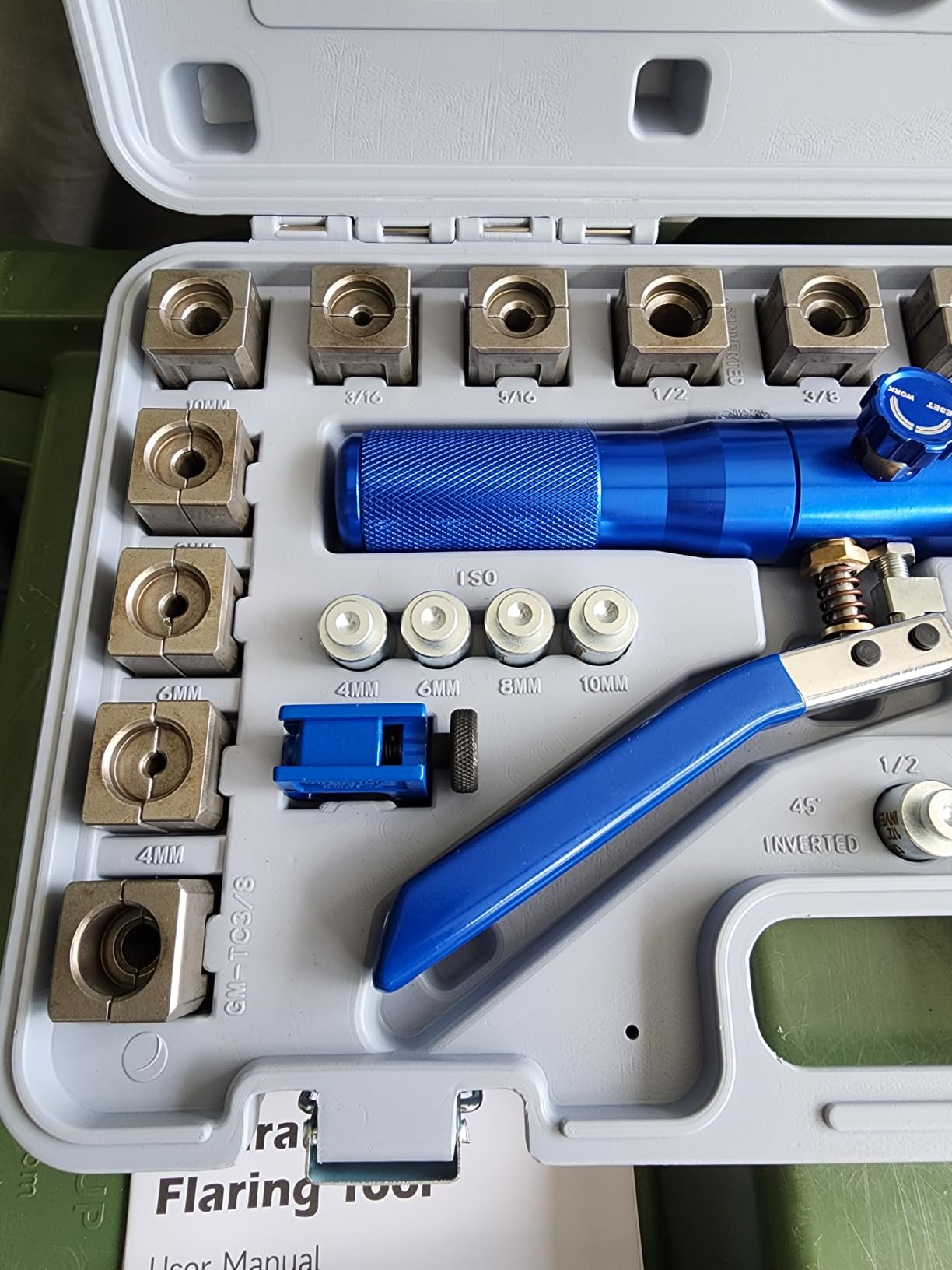 OMT Hydraulic Flaring Tool Kit, Brake Line Flaring Tool with Cutter customer photo 1