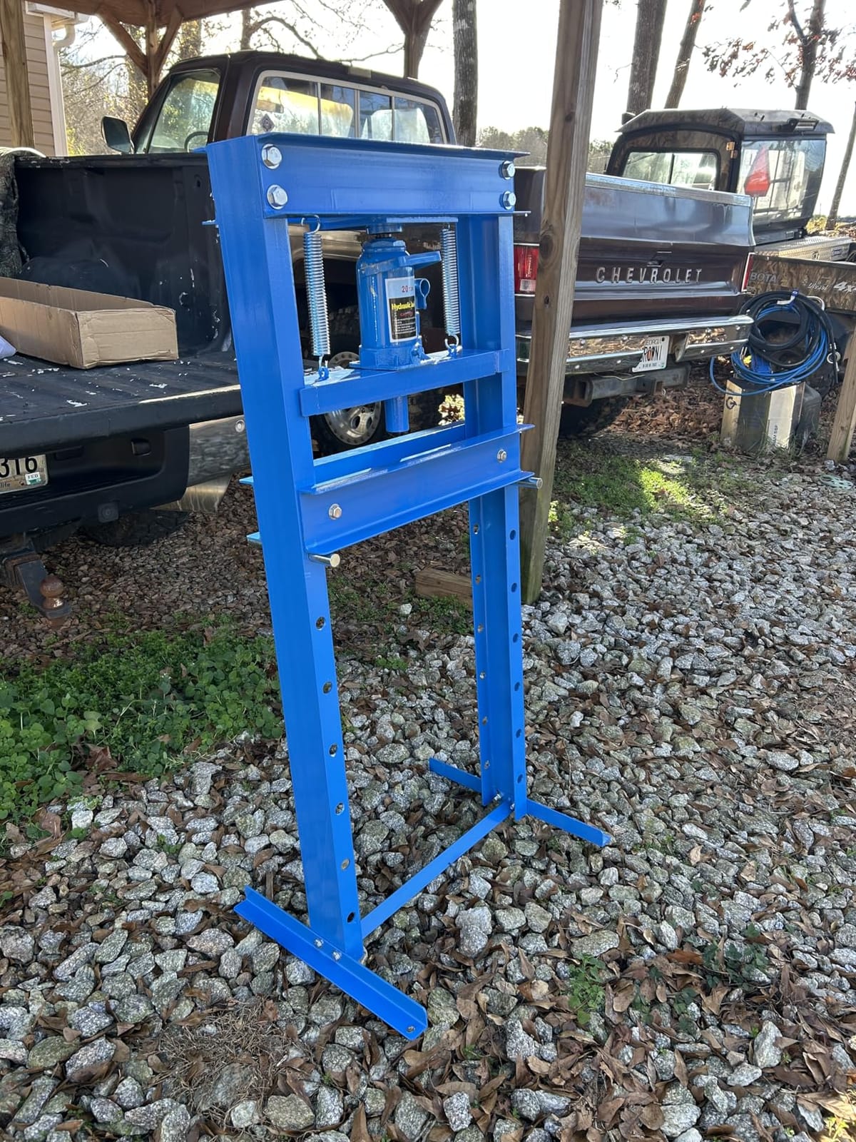 20T Hydraulic Press, Heavy Duty H-Frame Garage Floor Hydraulic Shop Press customer photo 2