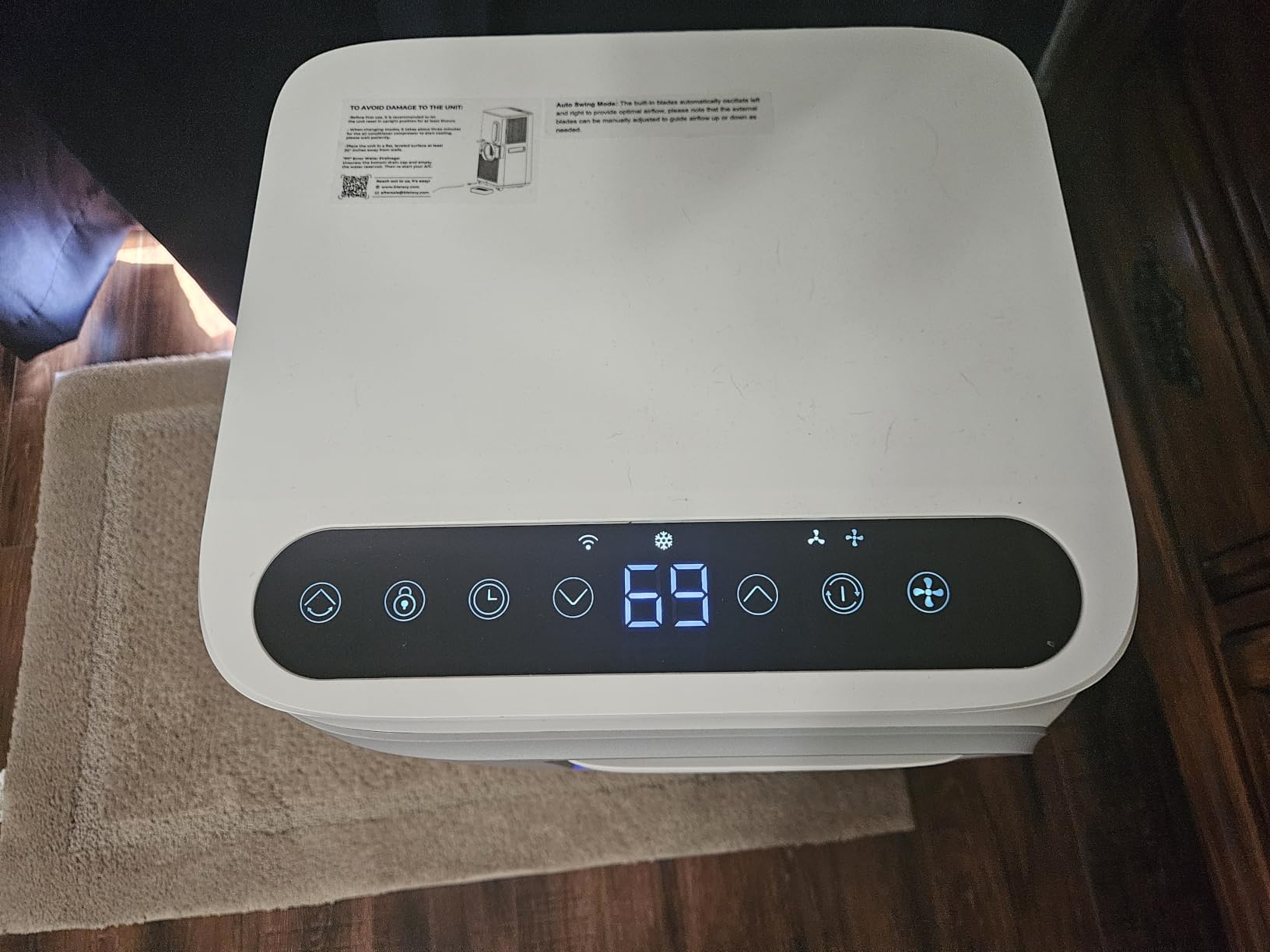 16000 BTU Portable Air Conditioners for Large Room up to 730 sq.ft 5-in-1 Smart AC Unit with WiFi APP/Remote Control, Fast Cooling, Dehumidifier, Quiet Sleep Mode, Window Kit Included customer photo 1