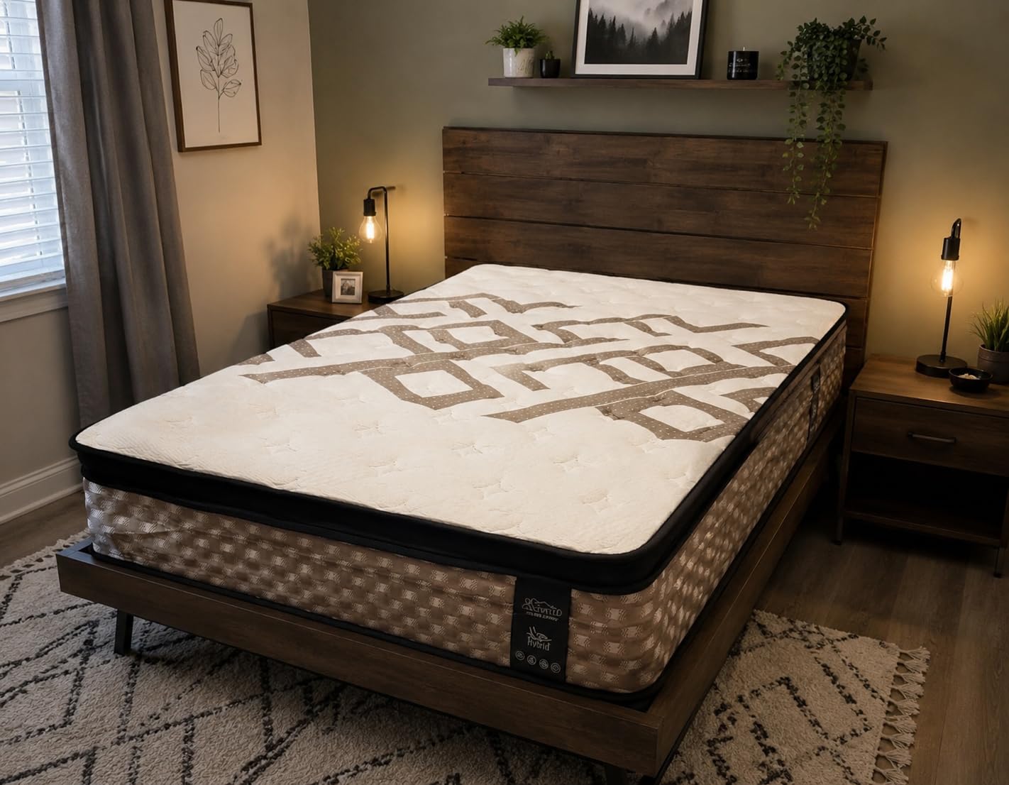 Queen Mattress 14 Inch, Hybrid Mattress in a Box, 7-Zone Motion Isolation customer photo 1