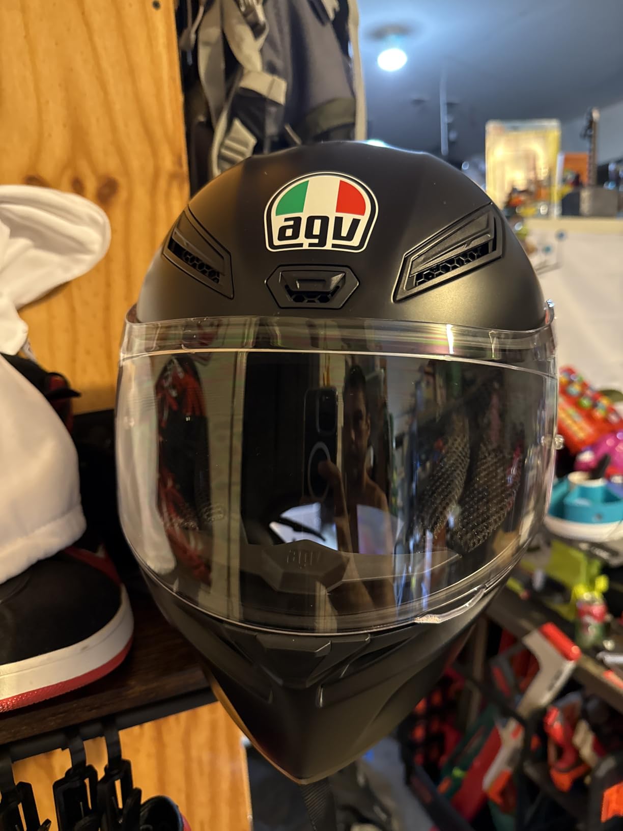 AGV K1 S Solid Gloss Full Face Motorcycle Racing Helmet customer photo 1