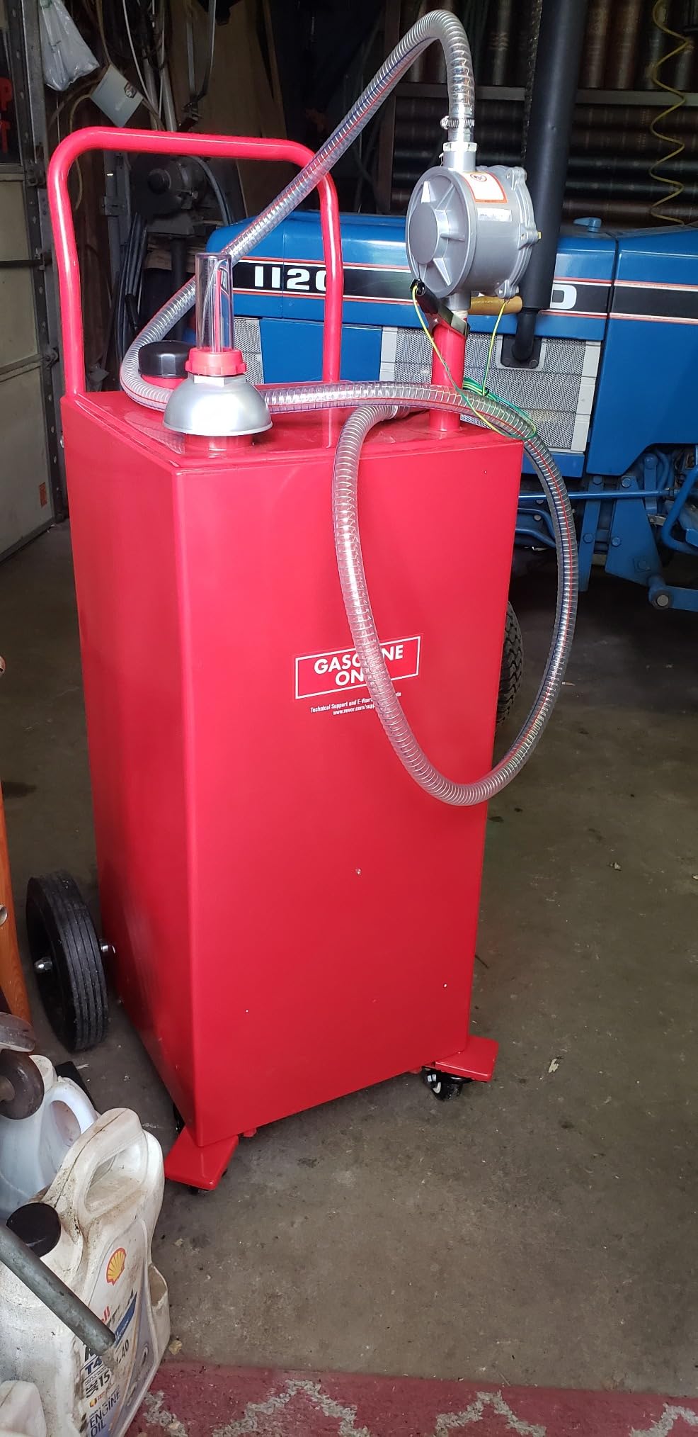 VEVOR 30 Gallon Fuel Gas Caddy, Carbon Steel, Portable Fuel Transfer customer photo 2