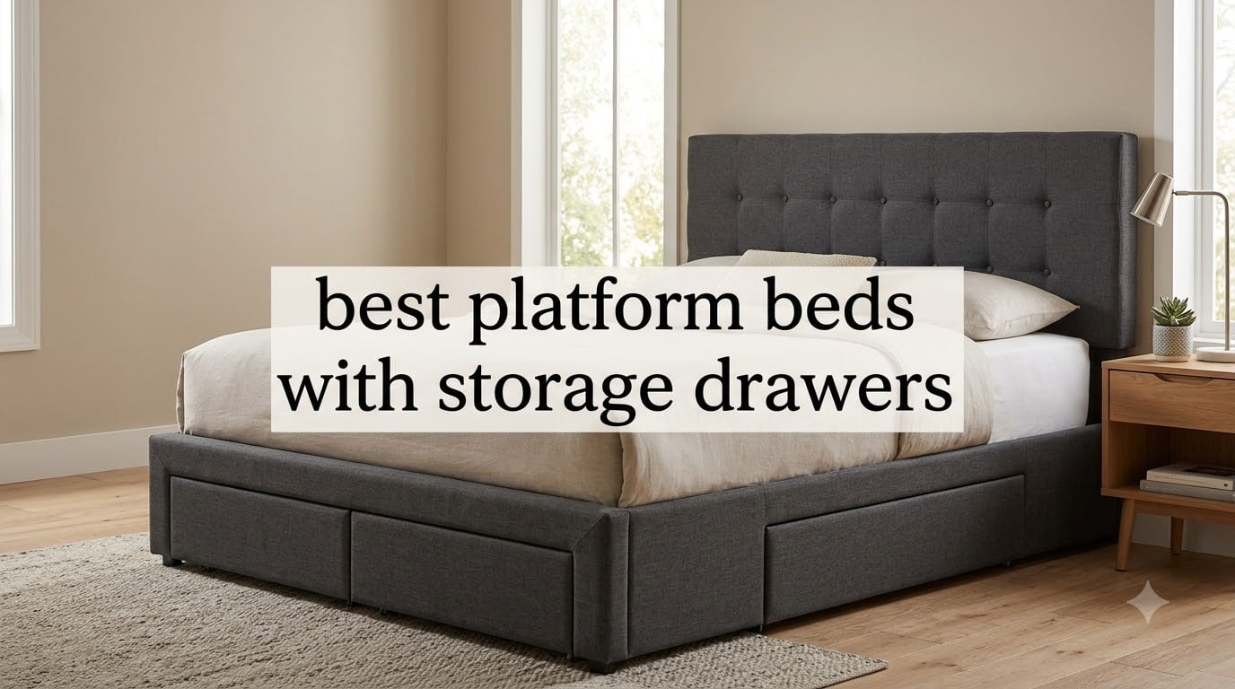 best platform beds with storage drawers