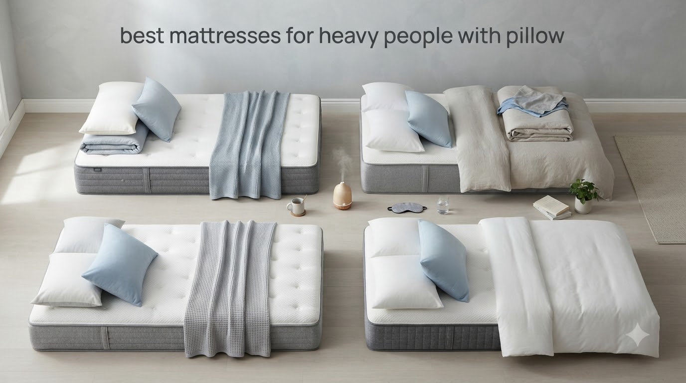 best mattresses for heavy people with pillow