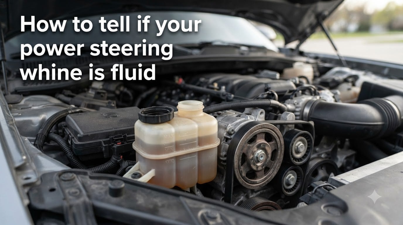 How to tell if your power steering whine is fluid
