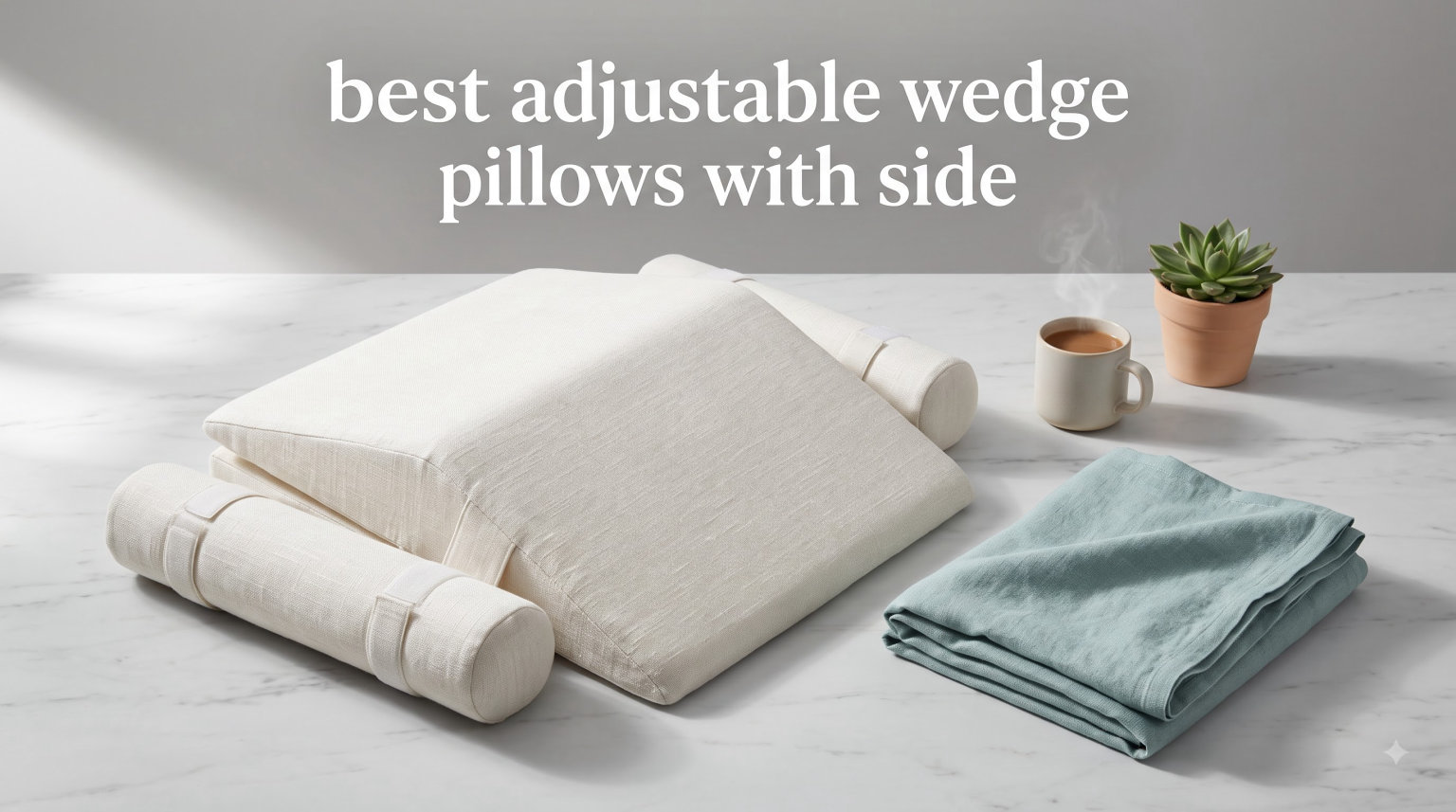best adjustable wedge pillows with side