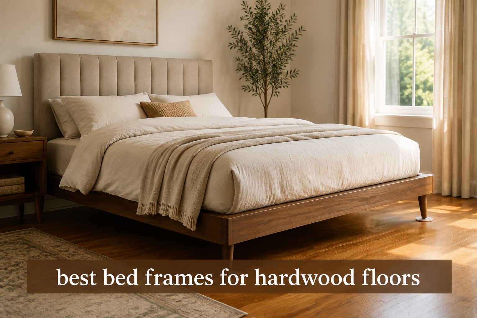 best bed frames for hardwood floors
