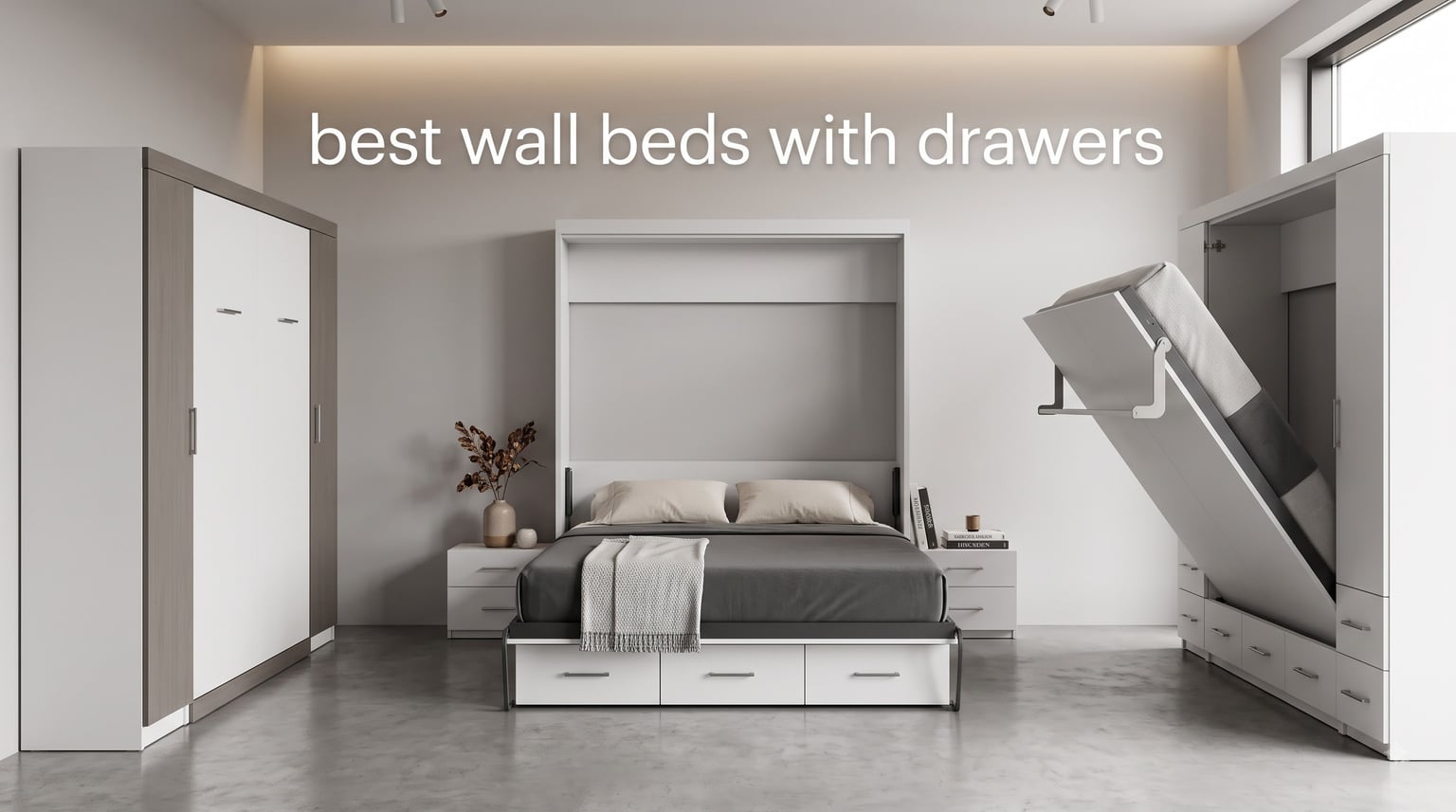 best wall beds with drawers