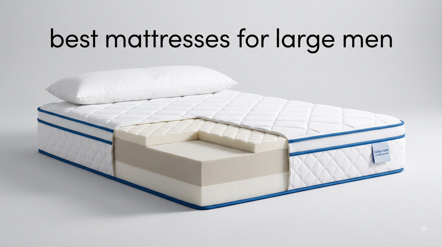 best mattresses for large men