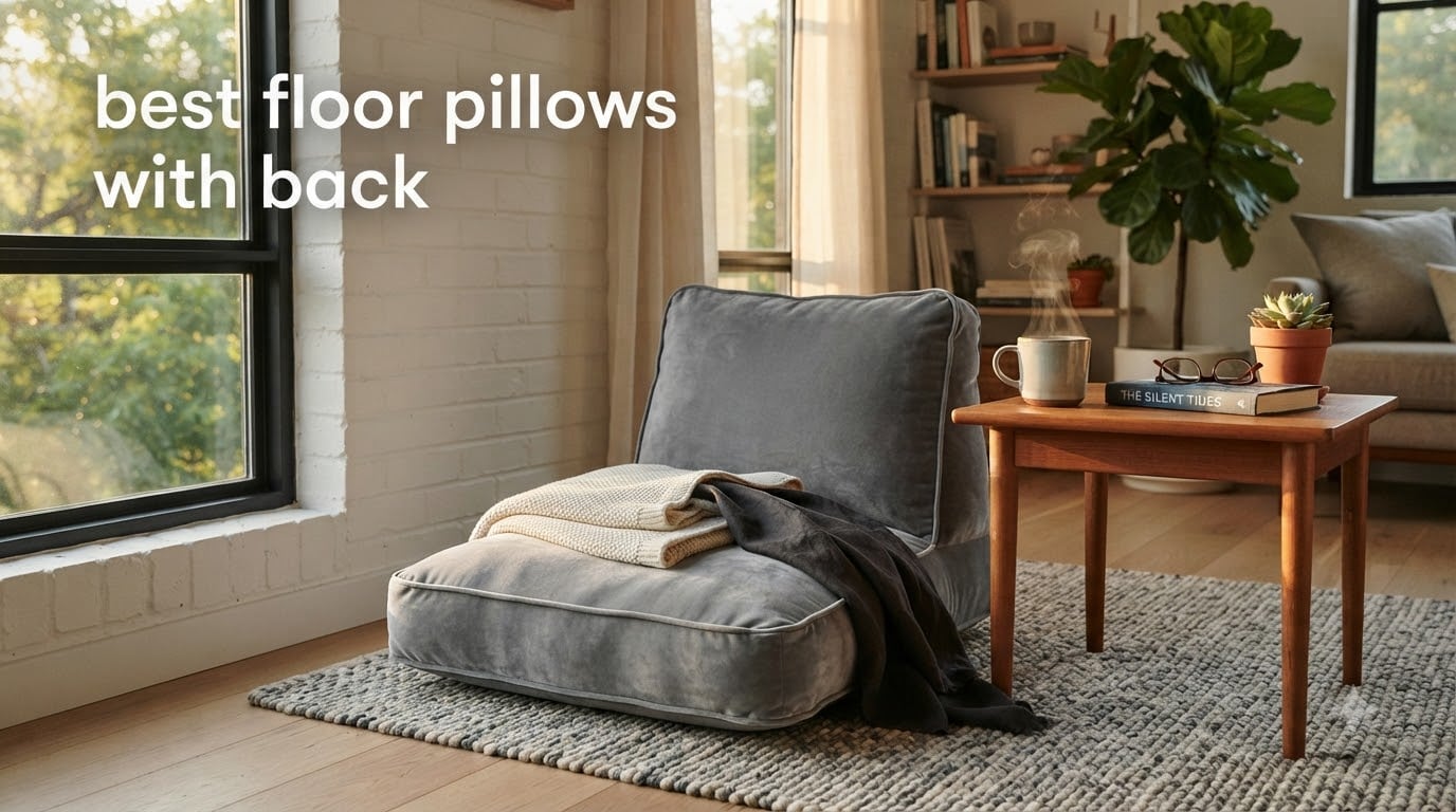 best floor pillows with back